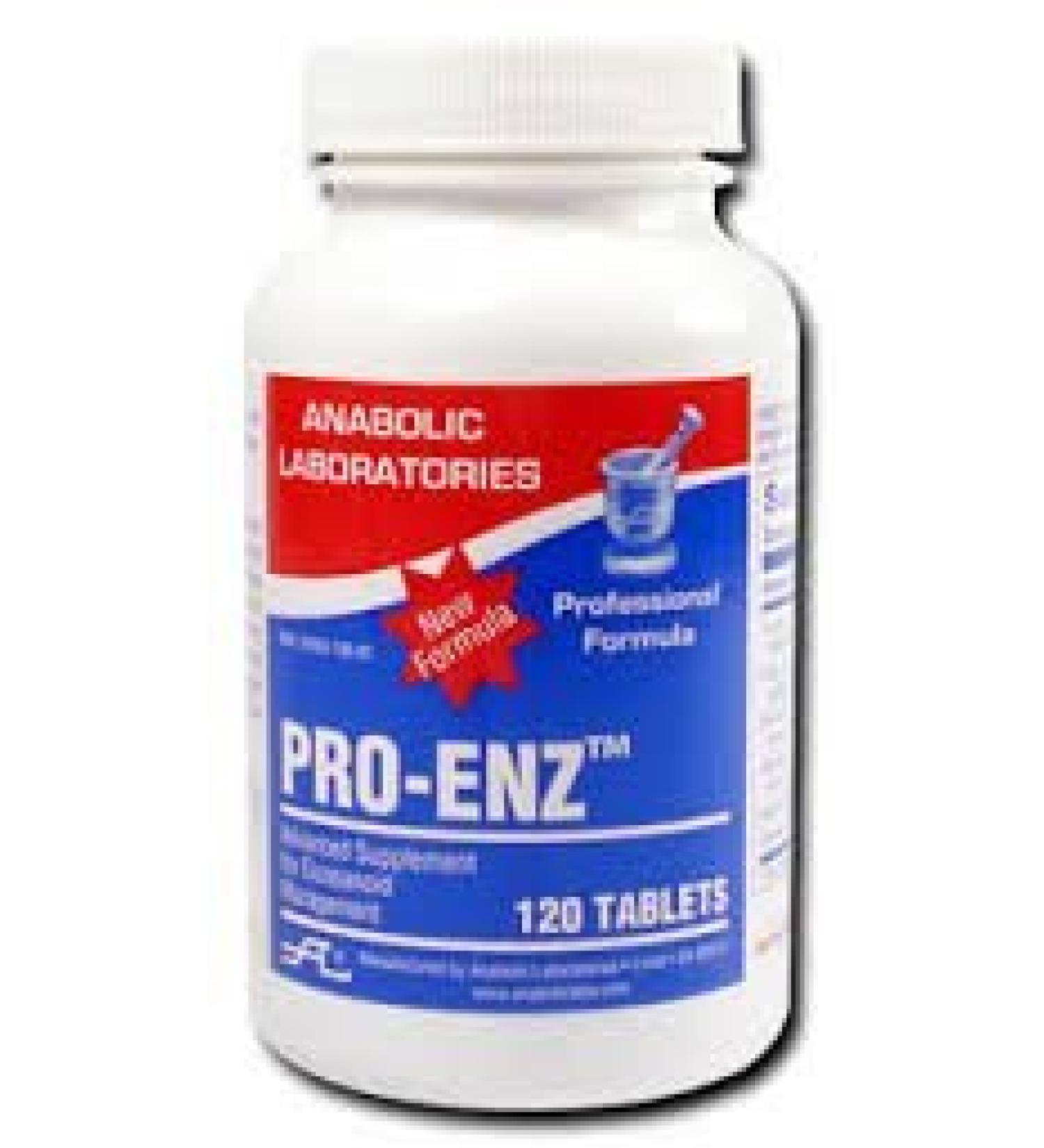 Anabolic Laboratories Pro-Enz 120 Tablets - Digestive Enzyme Complex for Optimal Health - Buy Online on GoSupps.com