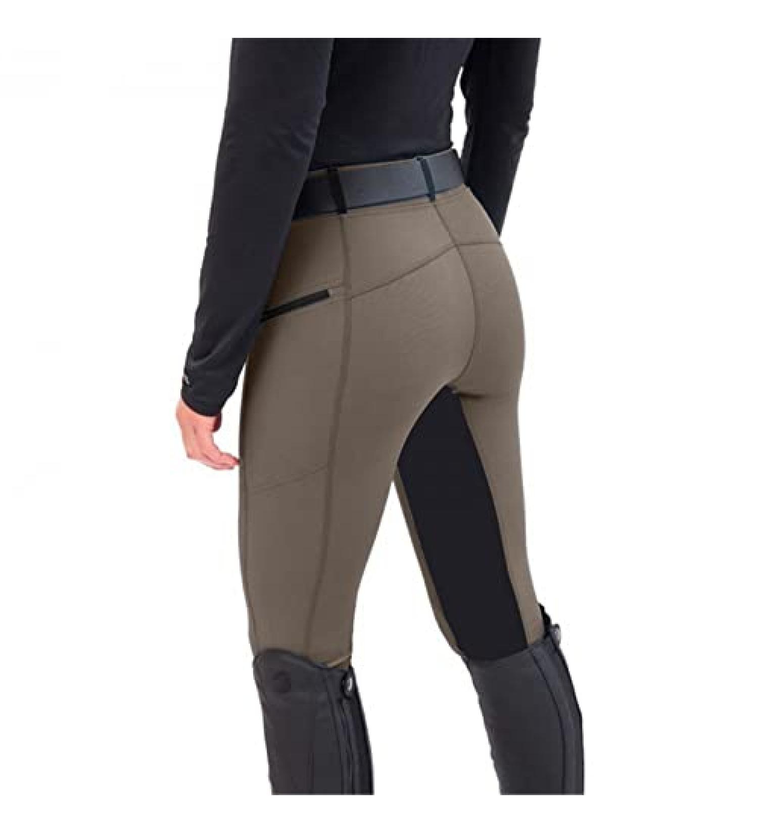 FUAIOKT Horse Riding Pants for Women Tights Exercise Breeches High Waist Sports Riding Gym Yoga Leggings Equestrian Trousers Coffee Small - Buy Online on GoSupps.com
