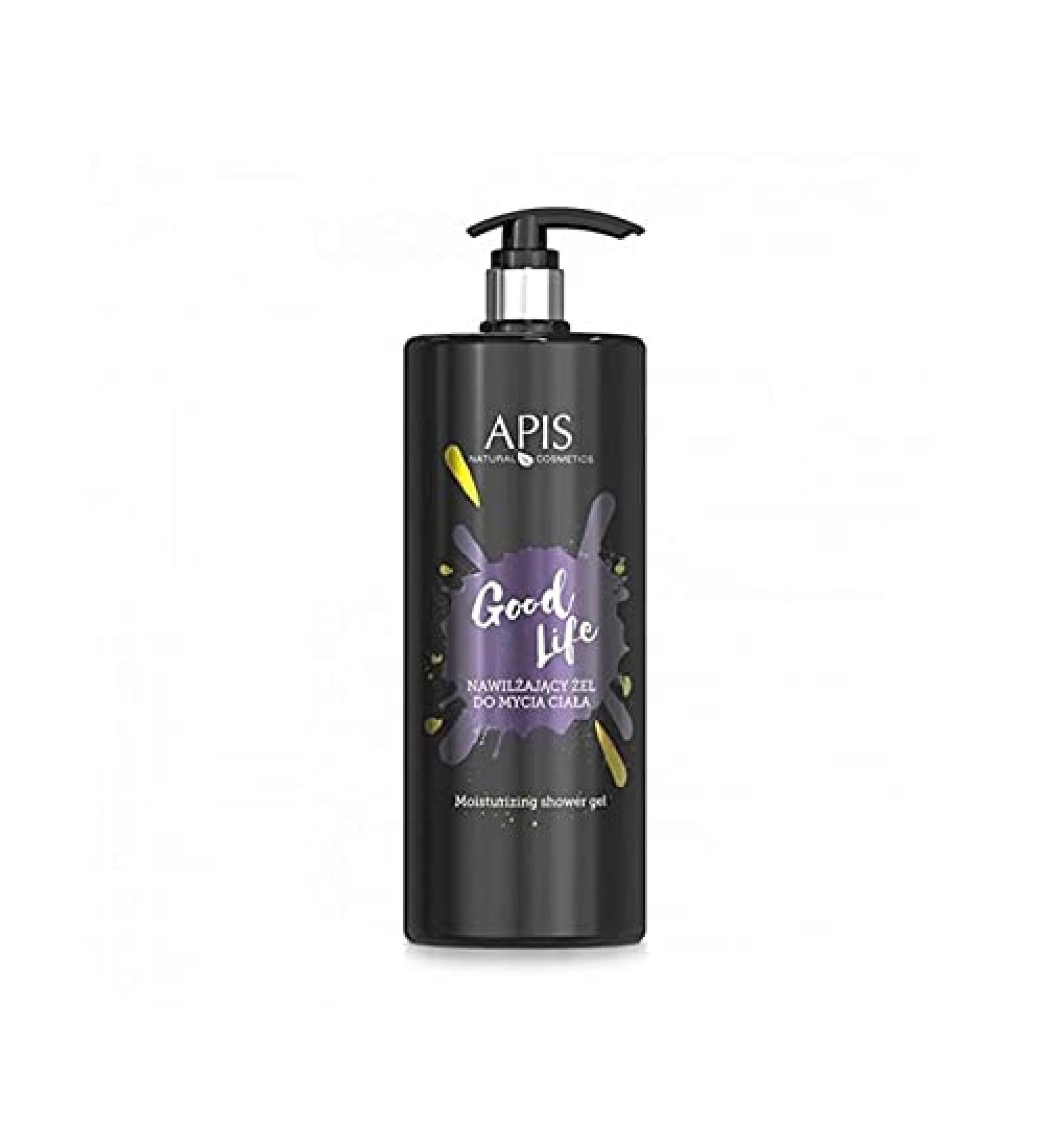 APIS APIS GOOD LIFE Moisturizing Body Wash and Shower Gel with Hyaluronic Acid Aloe and D-Panthenol | Fragranced Line and Hydrated Skin | 1 L