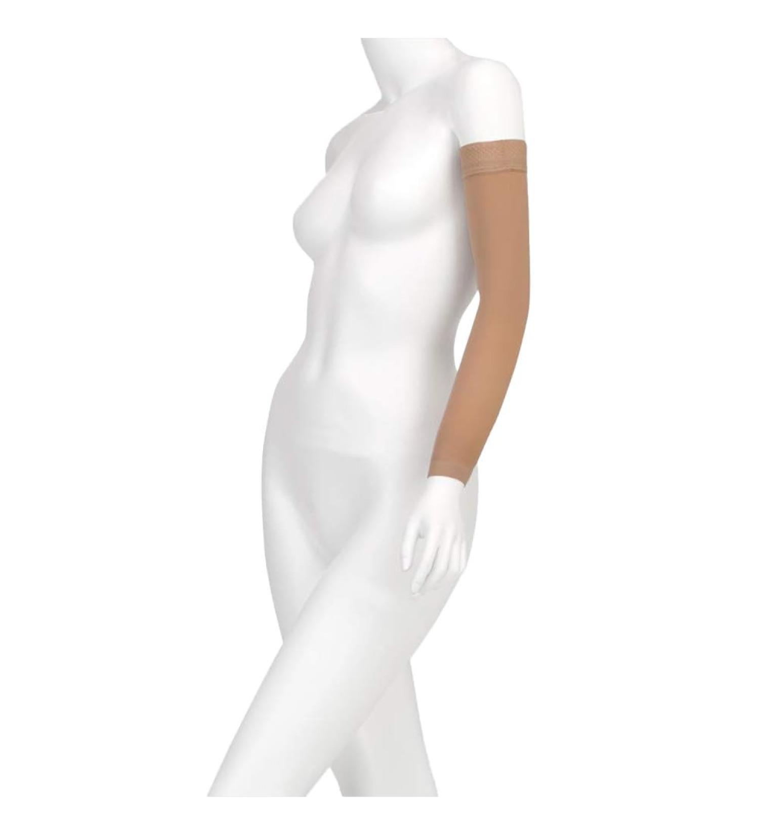 Juzo Soft 2000 15-20mmhg Standard Armsleeve with Silicone Top Band for Women Beige 2 (II) Regular Beige 2 (II) Regular