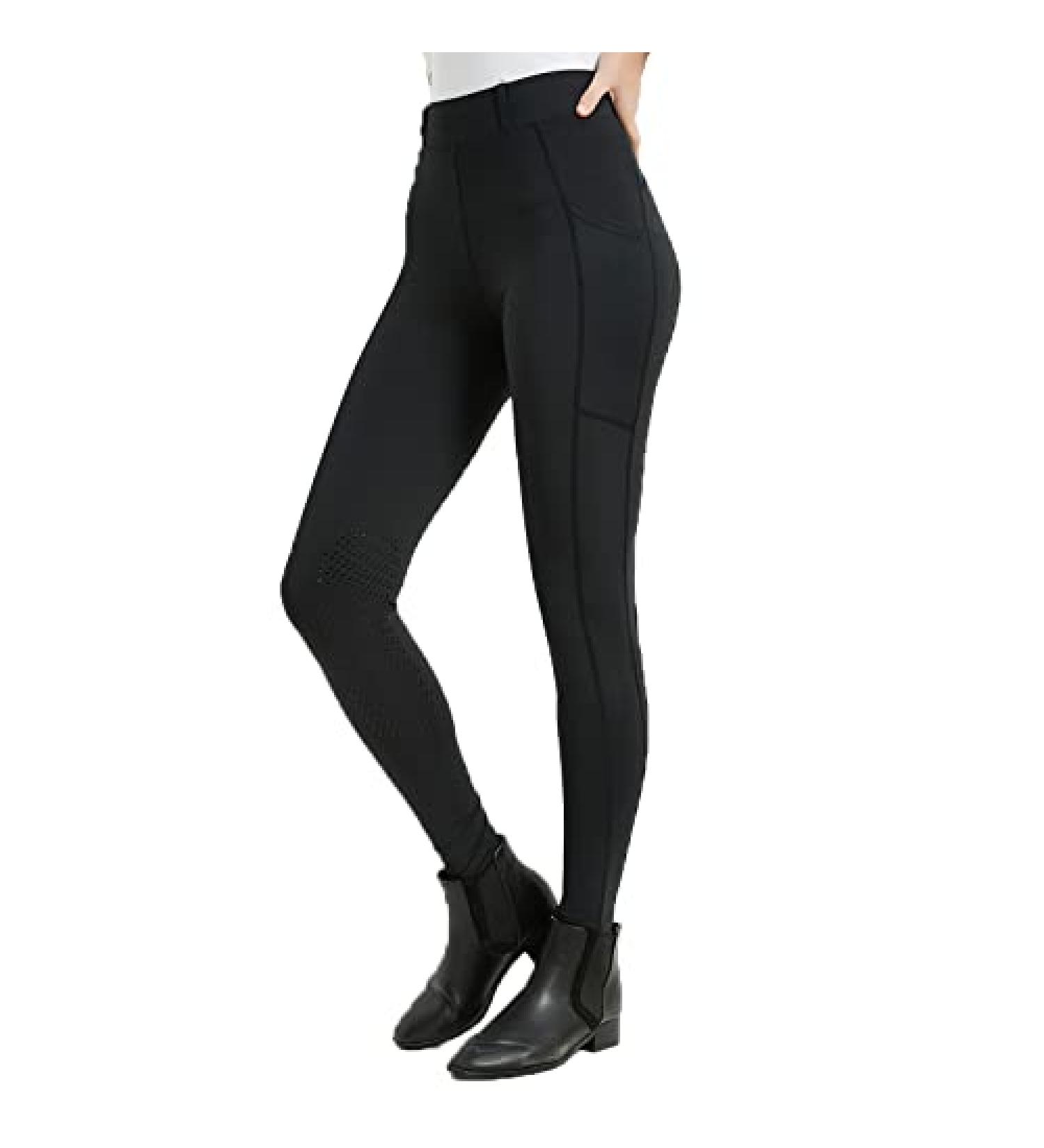 TrustRider Women's Knee-Patch Riding Tights - Black, X-Small - Buy Online on GoSupps.com
