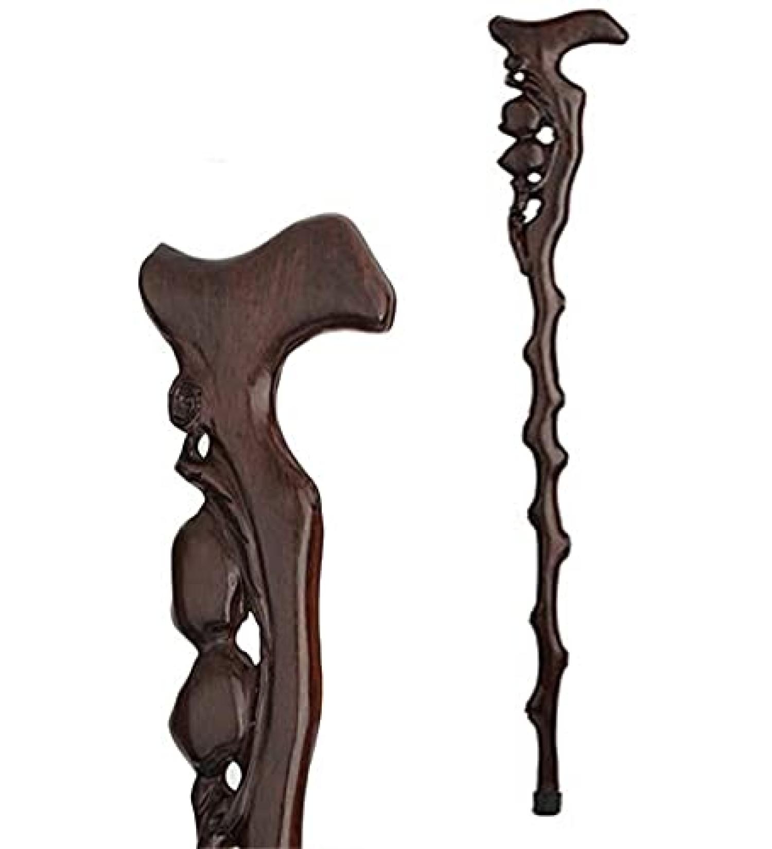Wooden Walking Stick Solid Cane Solid Wood Elderly Walking Stick Walking Stick Ebony Carved Elderly Walking Stick Walking Stick - Buy Online on GoSupps.com