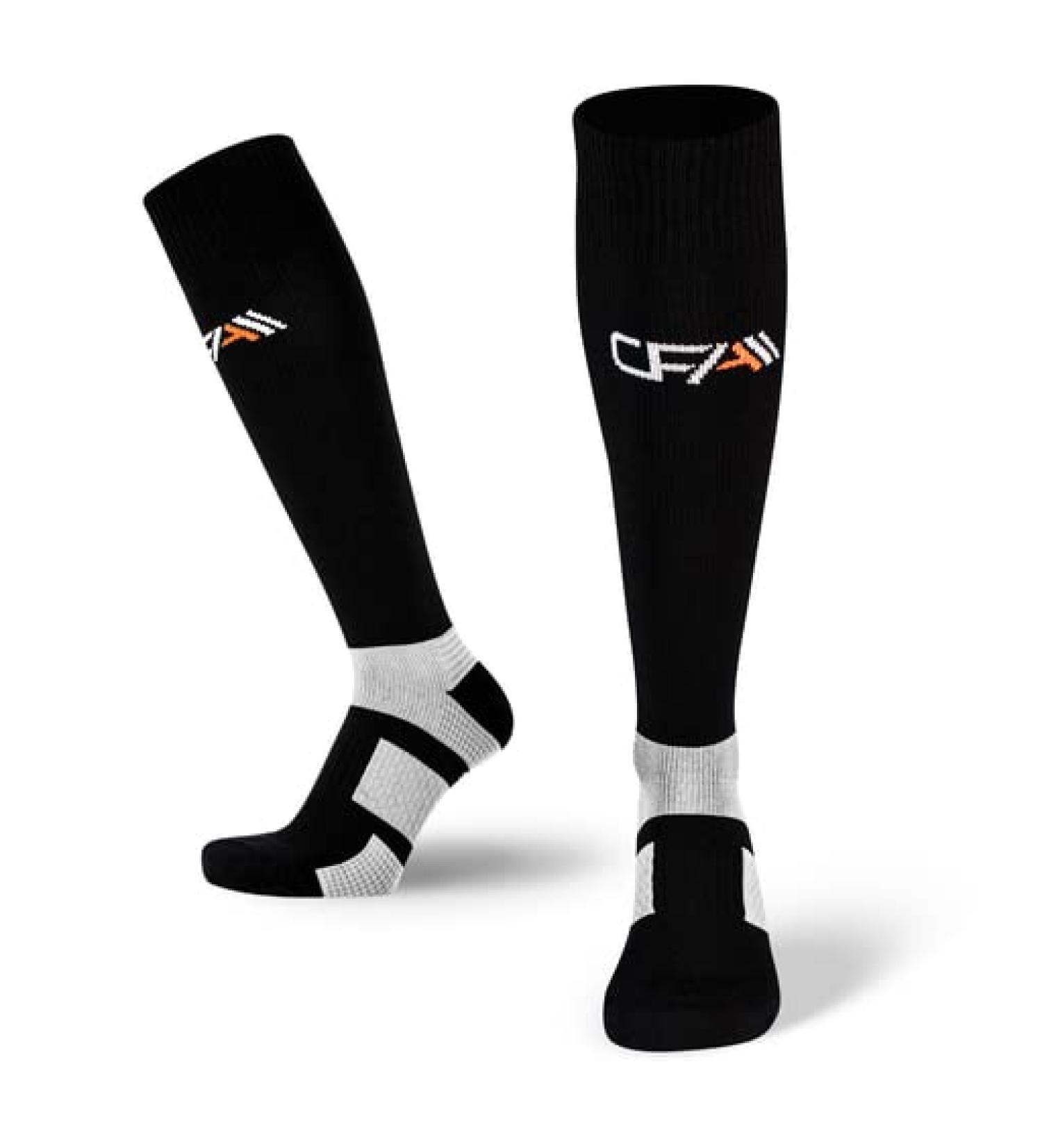 Buy CFA V1 Quality Compression Socks for Men & Women | Ideal for Running Gym Cycling | Sustainable Danish Design - Black/Gray - Buy Online on GoSupps.com