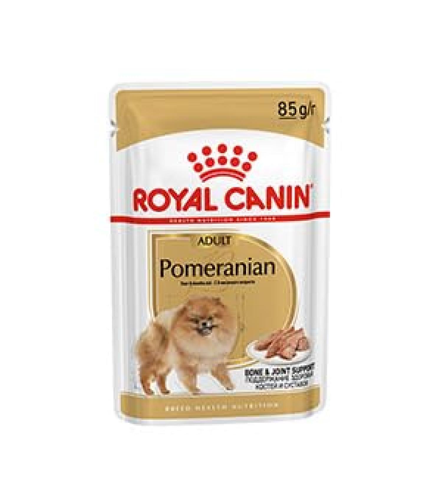 Royal Canin Pomeranian Adult Dog Wet Pouches 85g (Pack of 48) - Buy Online on GoSupps.com