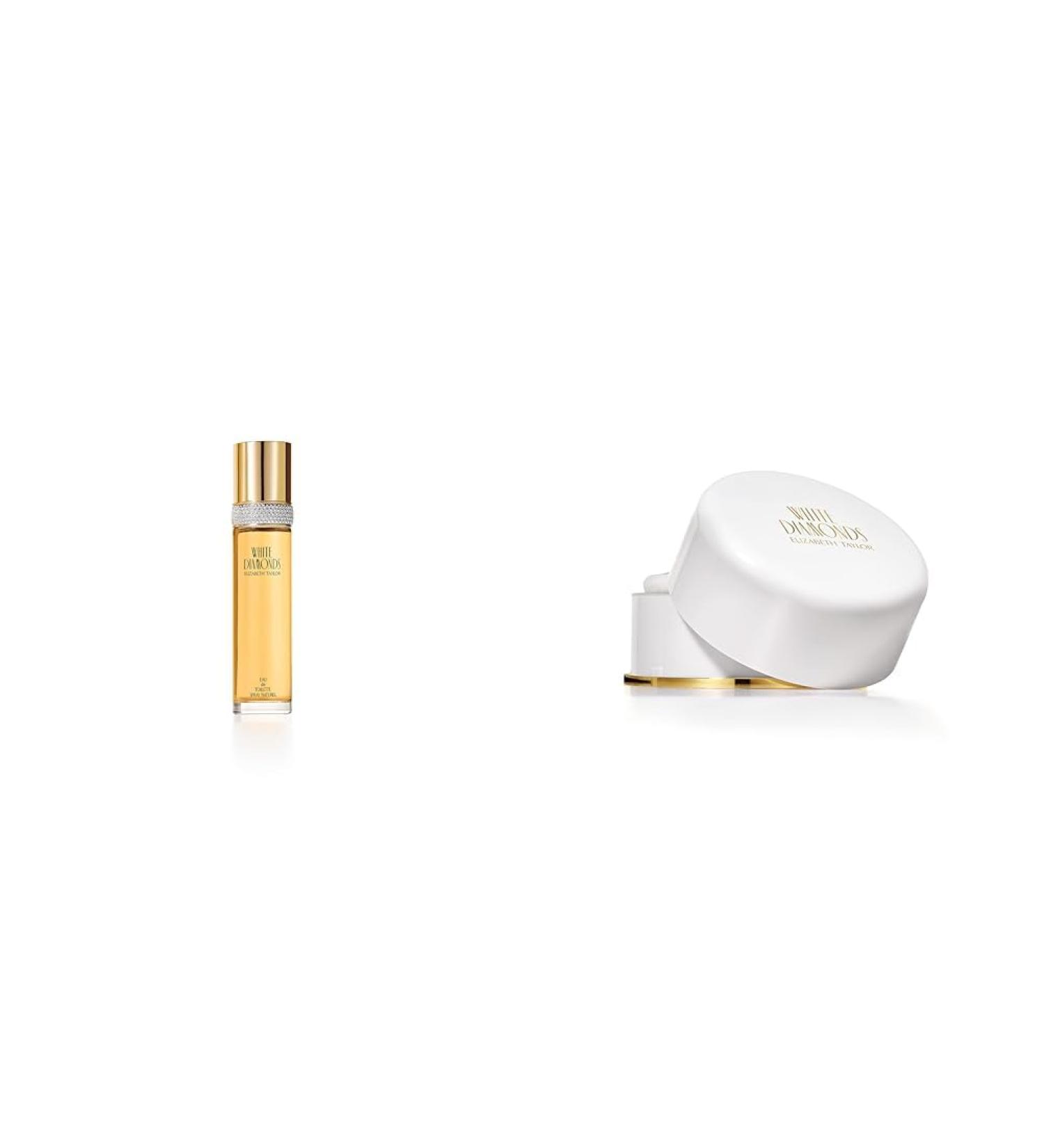 Elizabeth Taylor Women's Perfume White Diamonds Eau De Toilette EDT Spray 3.3 Fl Oz & Body Powder for Women Fragrance with Body Puff White Diamonds 2.6 Oz - Buy Online on GoSupps.com