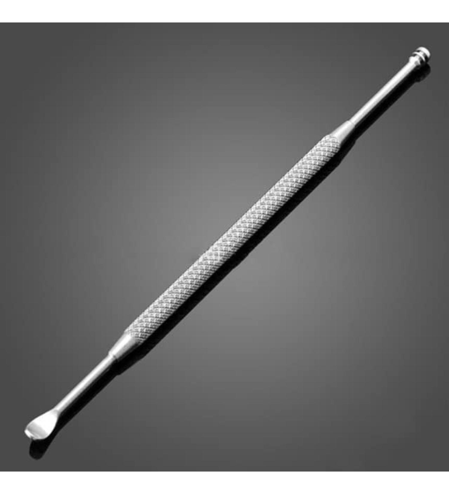 Stainless Steel Spiral Ear Pick Spoon - Double-Ended Ear Wax Removal Tool (Silver) - Buy Online on GoSupps.com