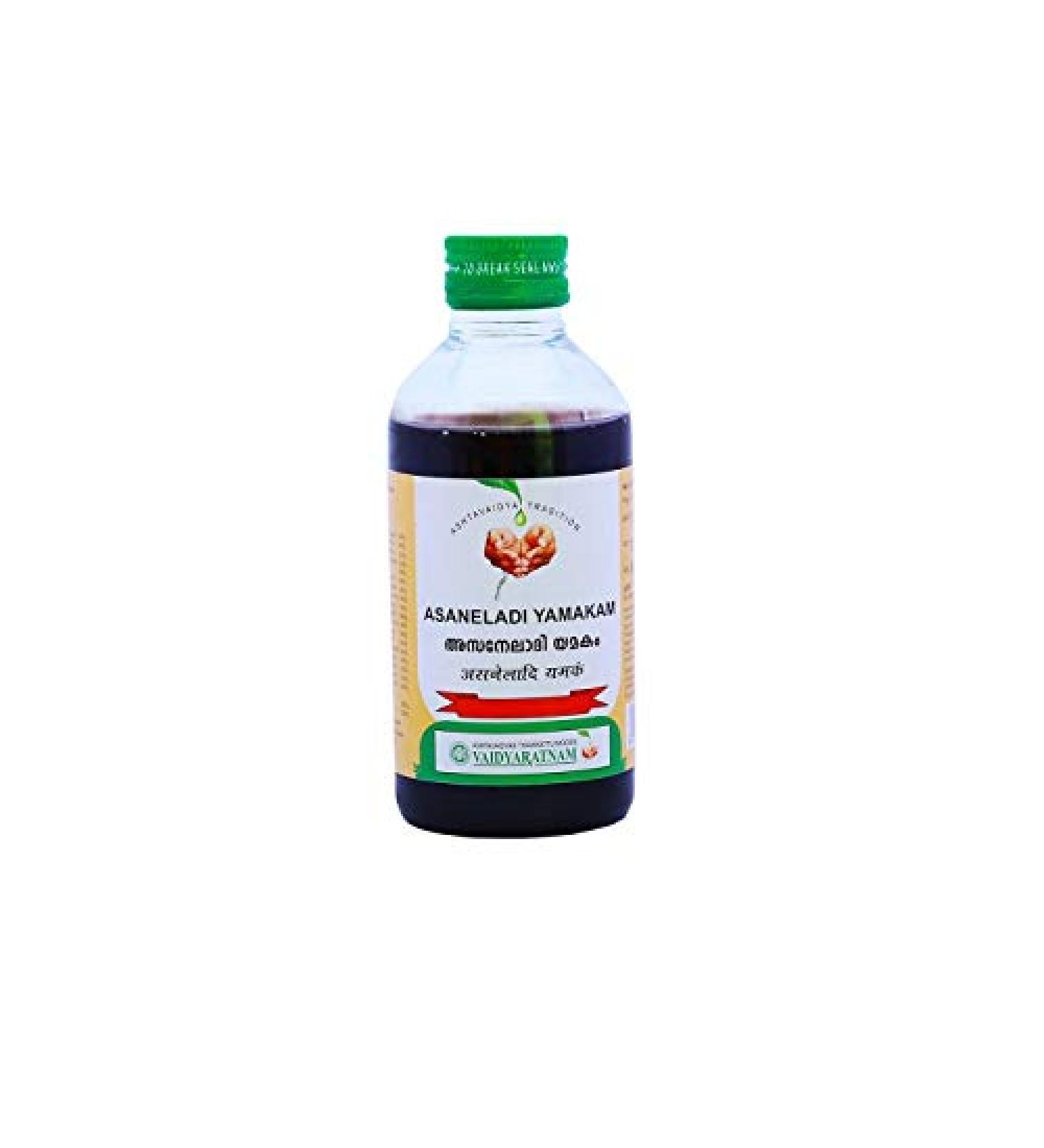 Exportdeals Pack of 2 Vaidyaratnam Oushadhasala ASANELADI YAMAKAM (200 ml)