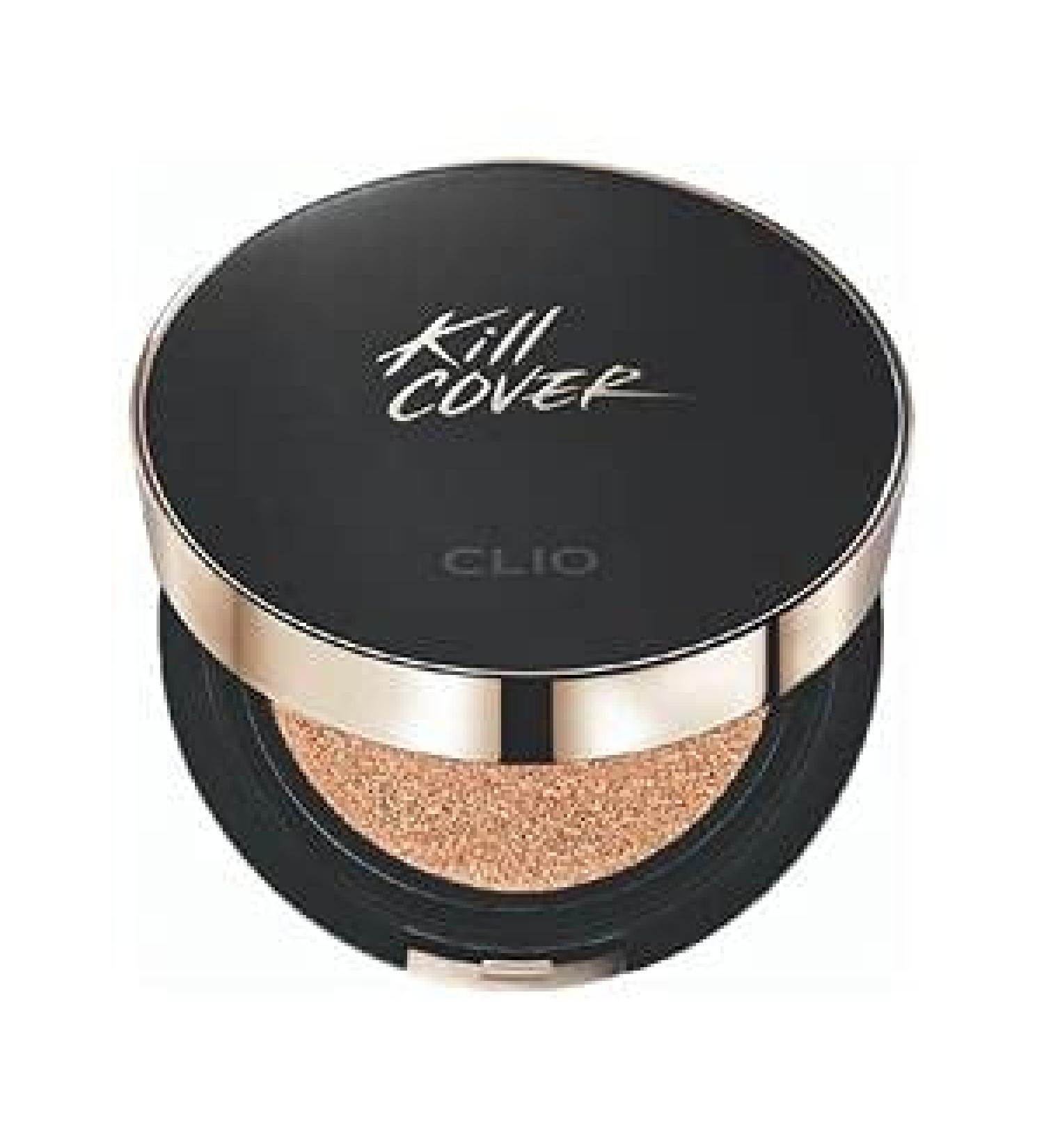 CLIO Kill Cover Fixer Cushion | Long Lasting Full Coverage Makeup Base for Sensitive Skin (4 GINGER) - Buy Online on GoSupps.com