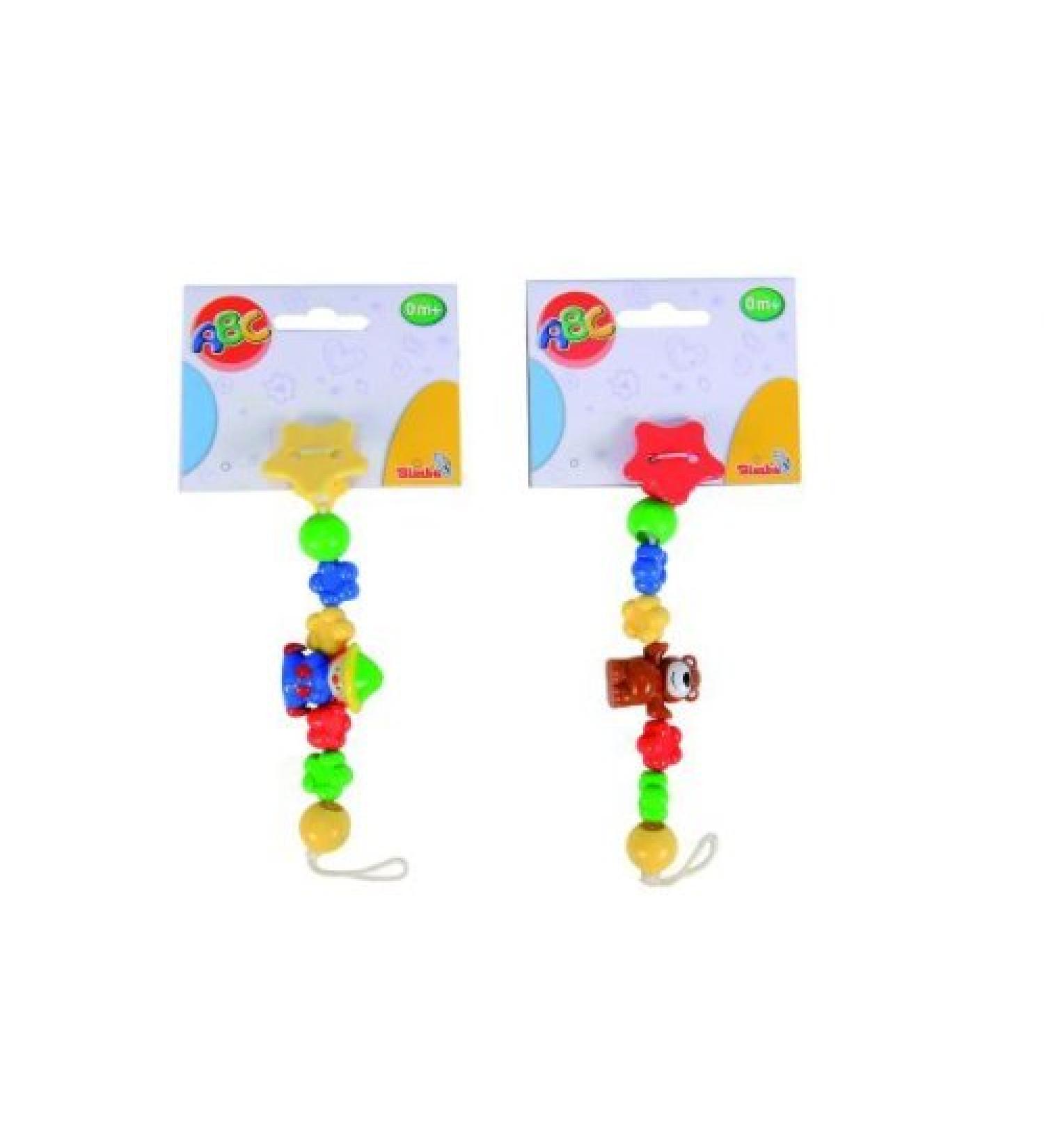 Simba ABC pacifier holder for attaching the pacifier L:20cm
