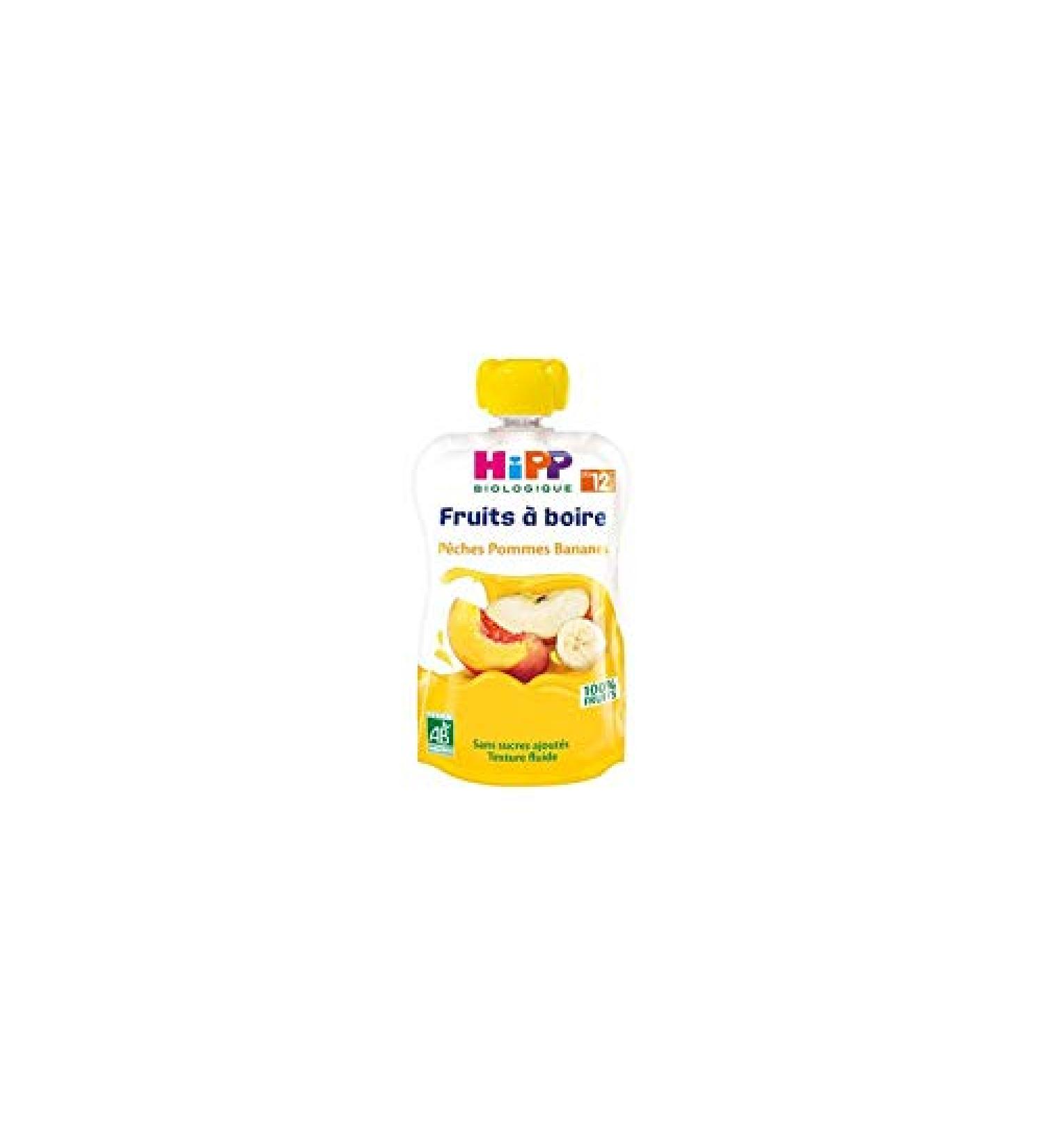 Hipp Bio Fruit Drinking Bottle Peaches Apples Bananas +12 m 120 ml