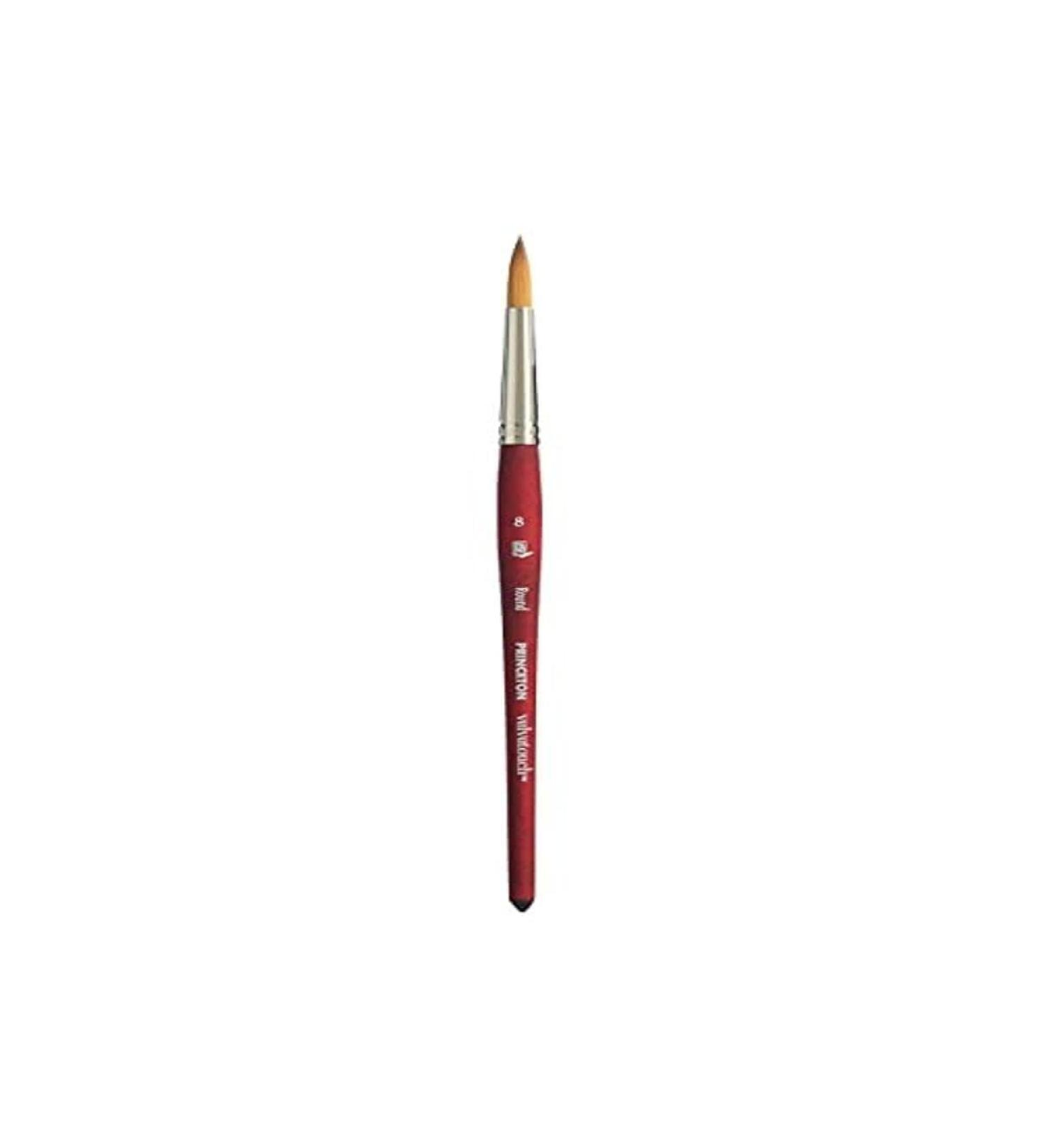 Princeton Velvetouch  Series 3950  Paint Brush for Acrylic  Oil and Watercolor  Round  8