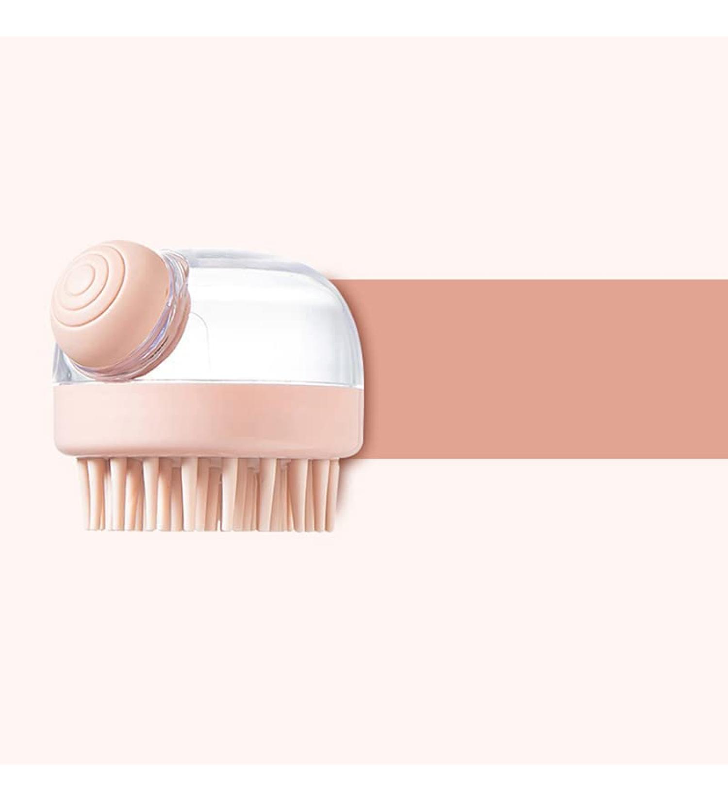 Scalp Massager Shampoo Brush - Silicone Scalp Care for Men Women Kids & Pets - Khaki - Buy Online on GoSupps.com