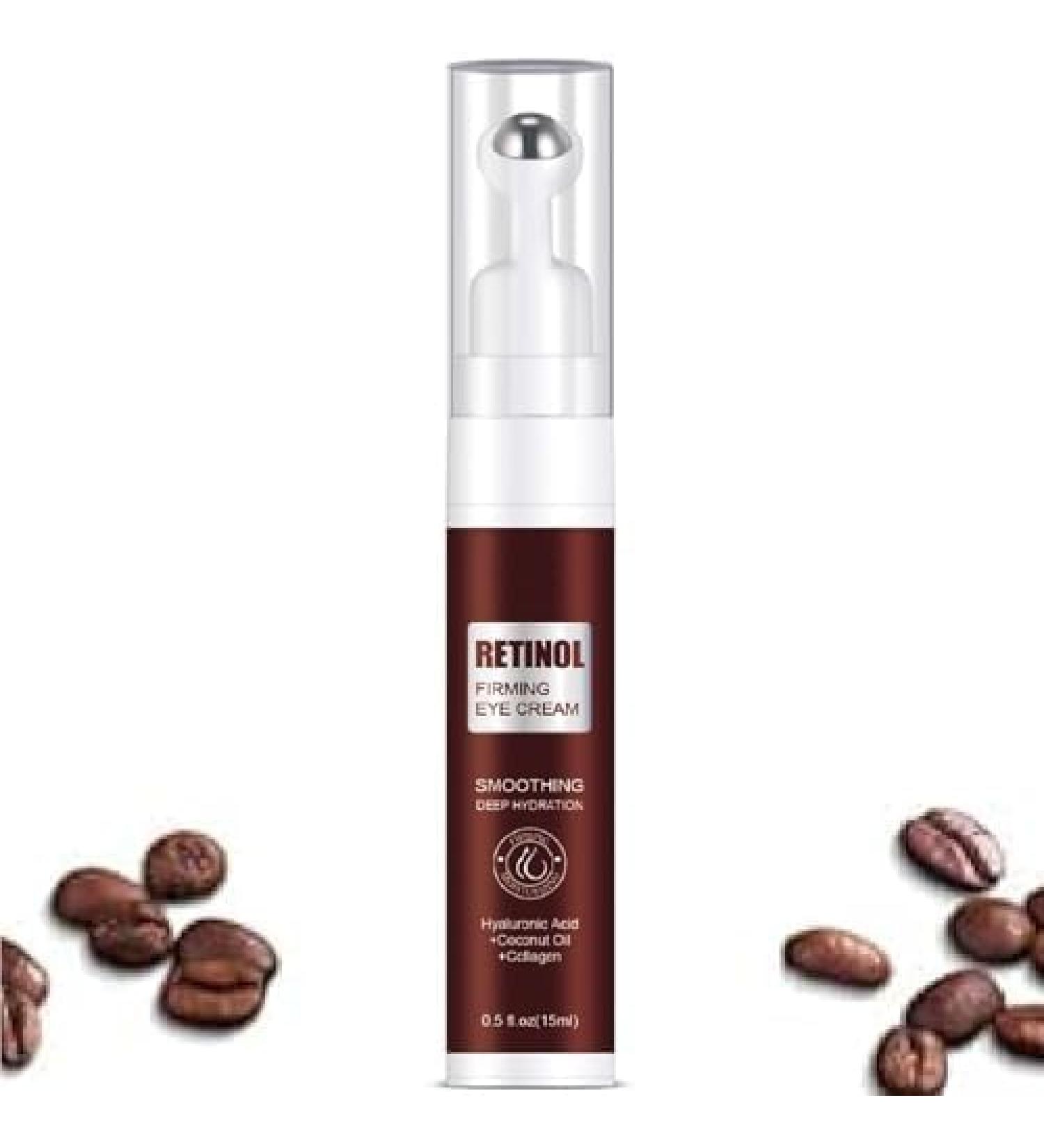 Coffee Eye Serum Under Eye Cream for Dark Circles Eye Care Eye Roller Serum Moisturizing Eye Cream Under Eye Roller Cream for Women Reduce Wrinkles Fine Lines with Caffeine Oily Skin Care - Buy Online on GoSupps.com