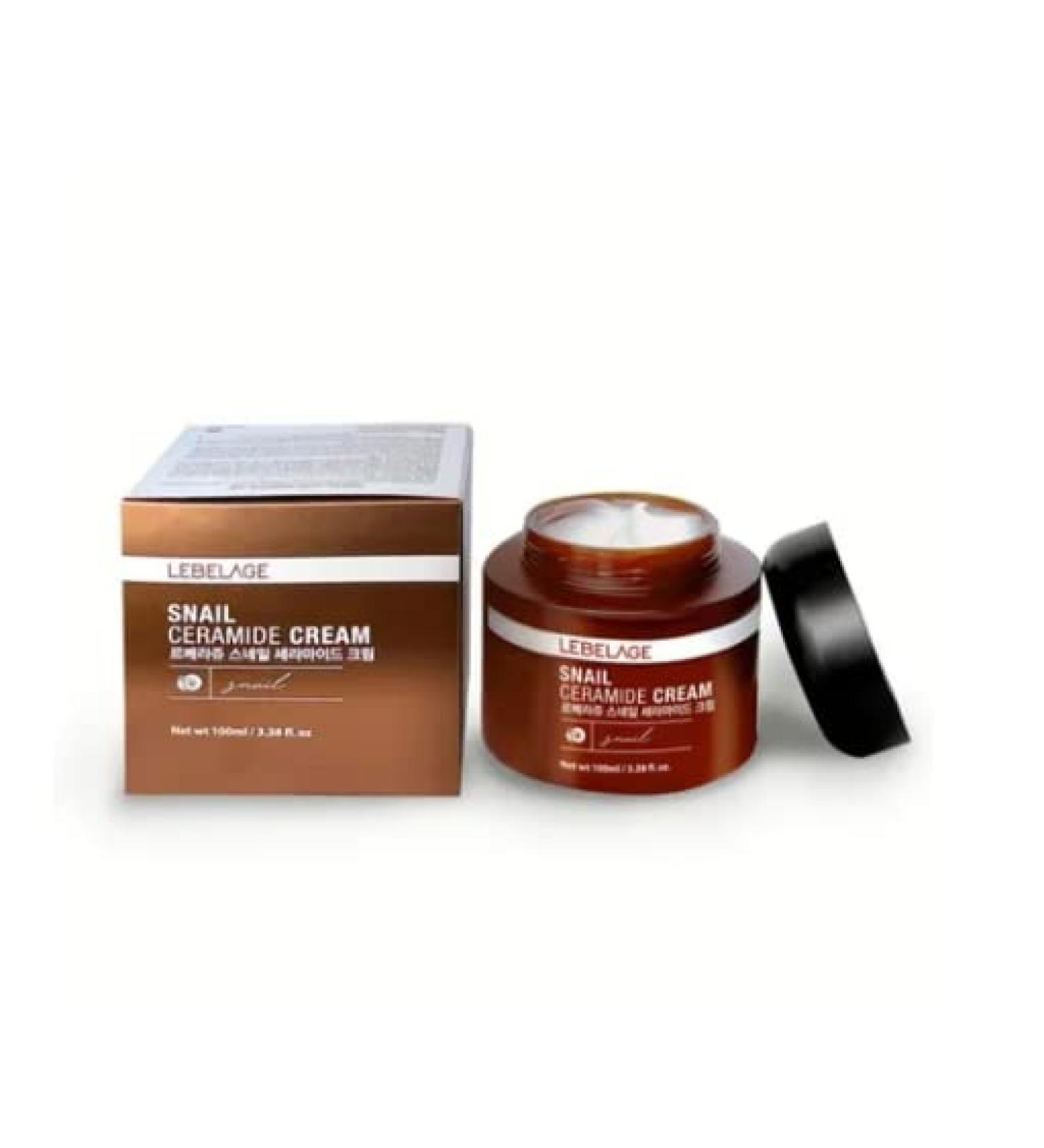 Snail Ceramide Repair Cream 3.38 fl oz - Korean Skincare for Brighter Skin Tone & Reduced Fine Wrinkles - Buy Online on GoSupps.com
