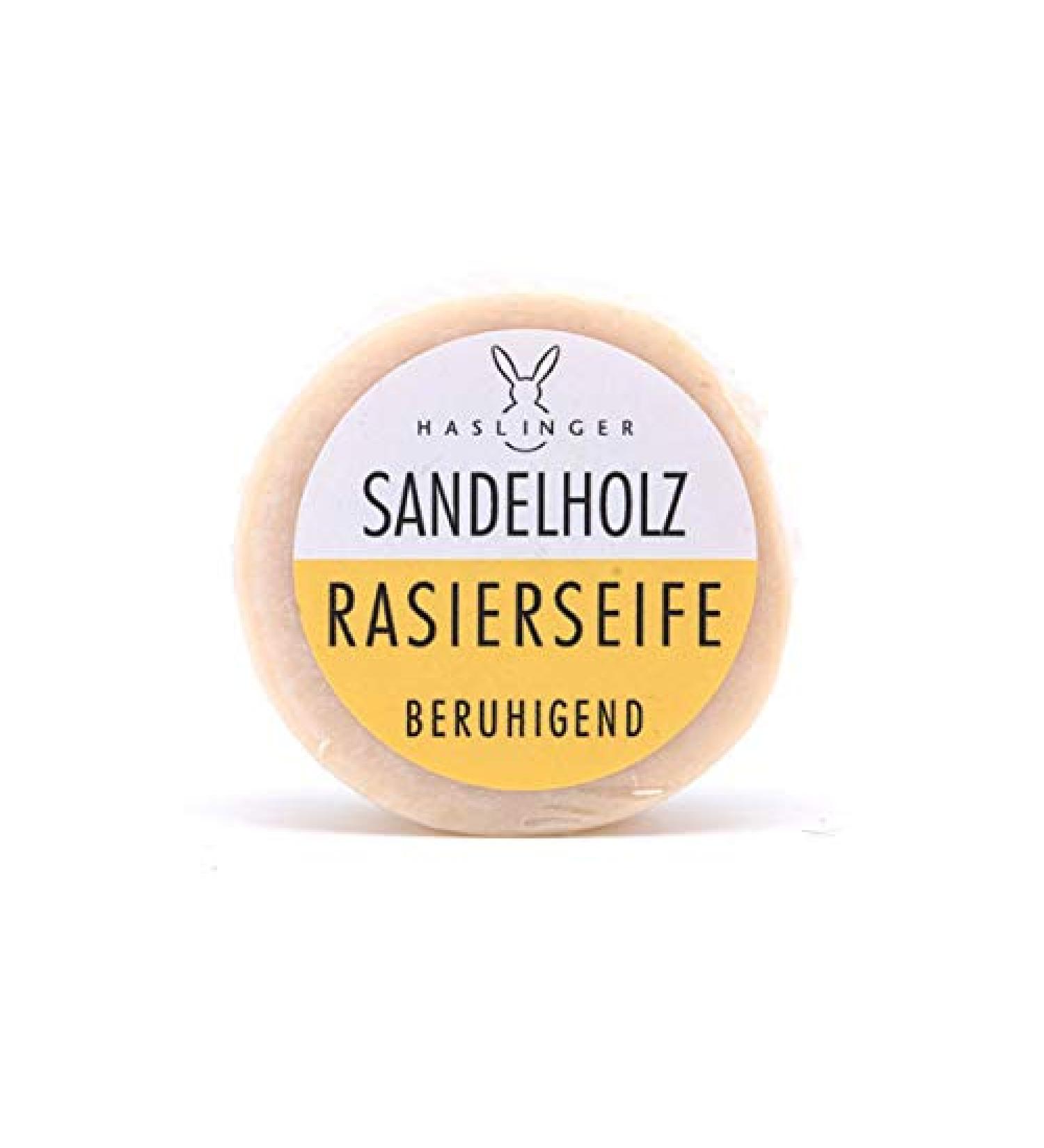 Haslinger Sandelwood shaves 60 g of artnr 1813 + sagalwood off breach balm 100 ml artnr 2137