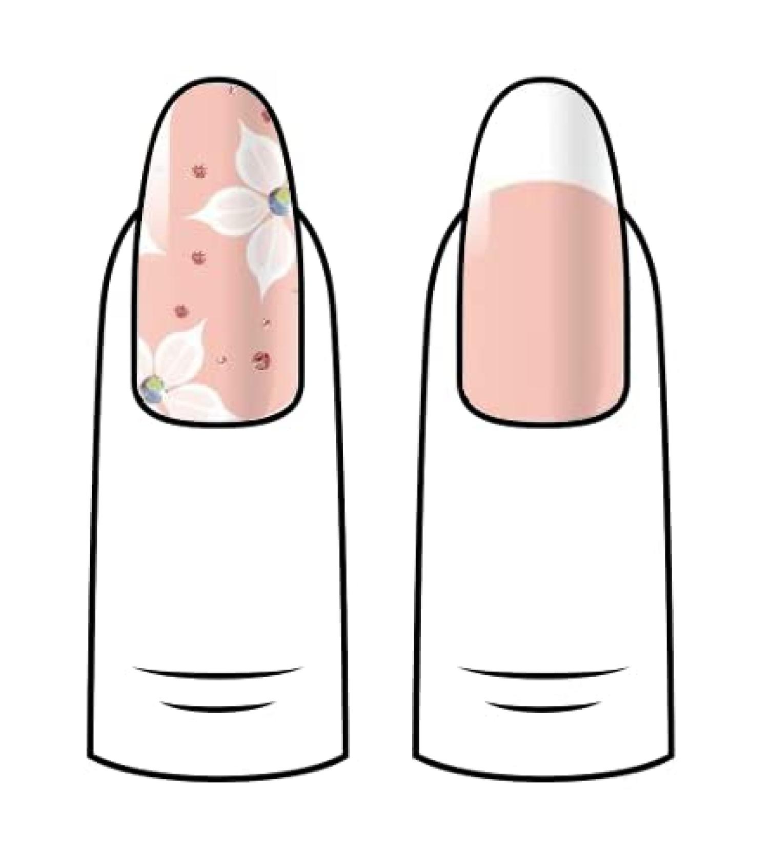 Shop Ain Katy Nagel Film Summer Flower Nail Wraps | 40 Ultra-Thin Self-Adhesive French Nail Foils - Buy Online on GoSupps.com