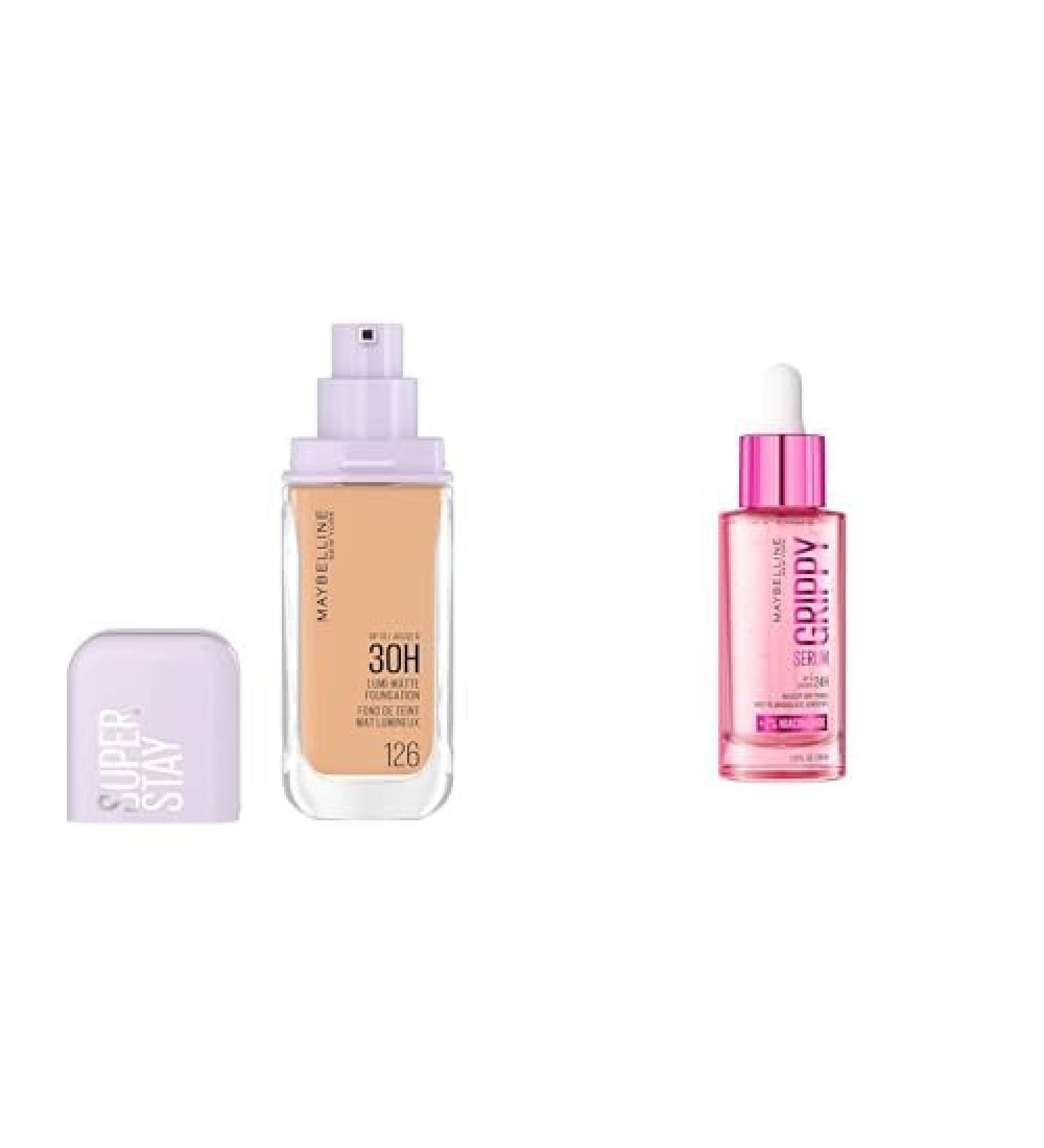  Maybelline Maybelline New York - Superstay Lumi Matte 126 - Foundation - 35 ml set with Maybelline New York Grippy Serum Primer - 30 ml - Buy Online on GoSupps.com