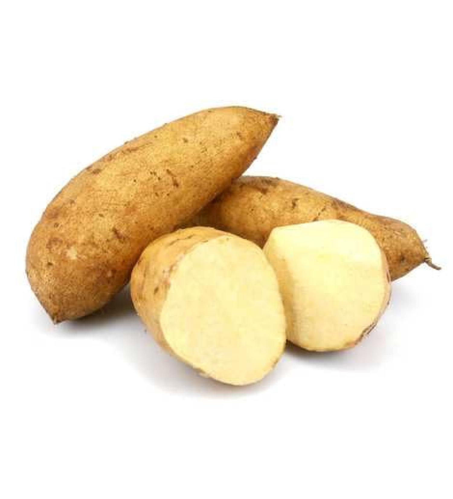 Veenas Sweet Potato White | 1KG | White Colour | 100% Fresh Vegetable | Indian Origin