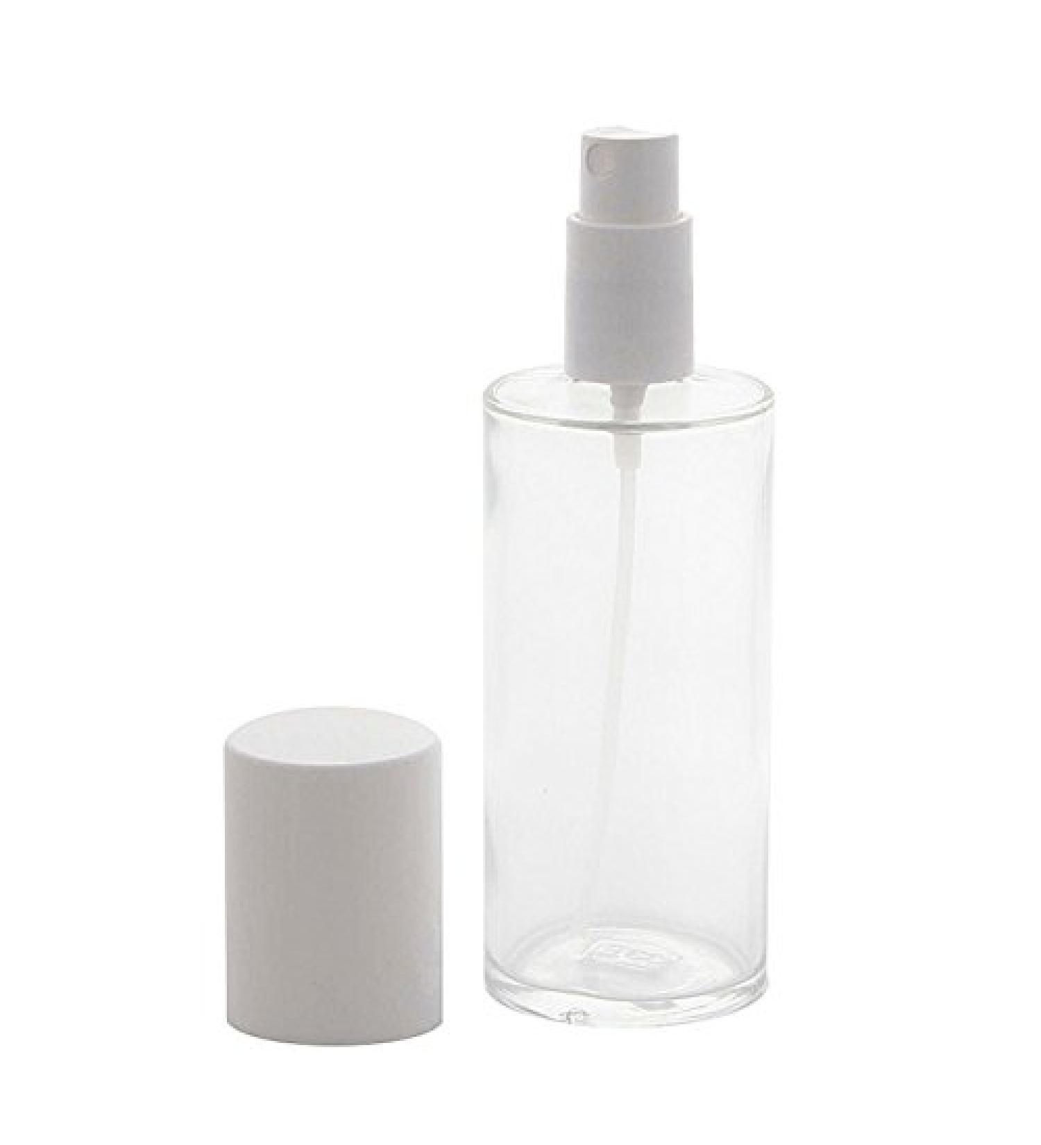 Clear glass bottle with atomizer and cap empty Kosmetex bottle glass bottle 100ml 1 piece