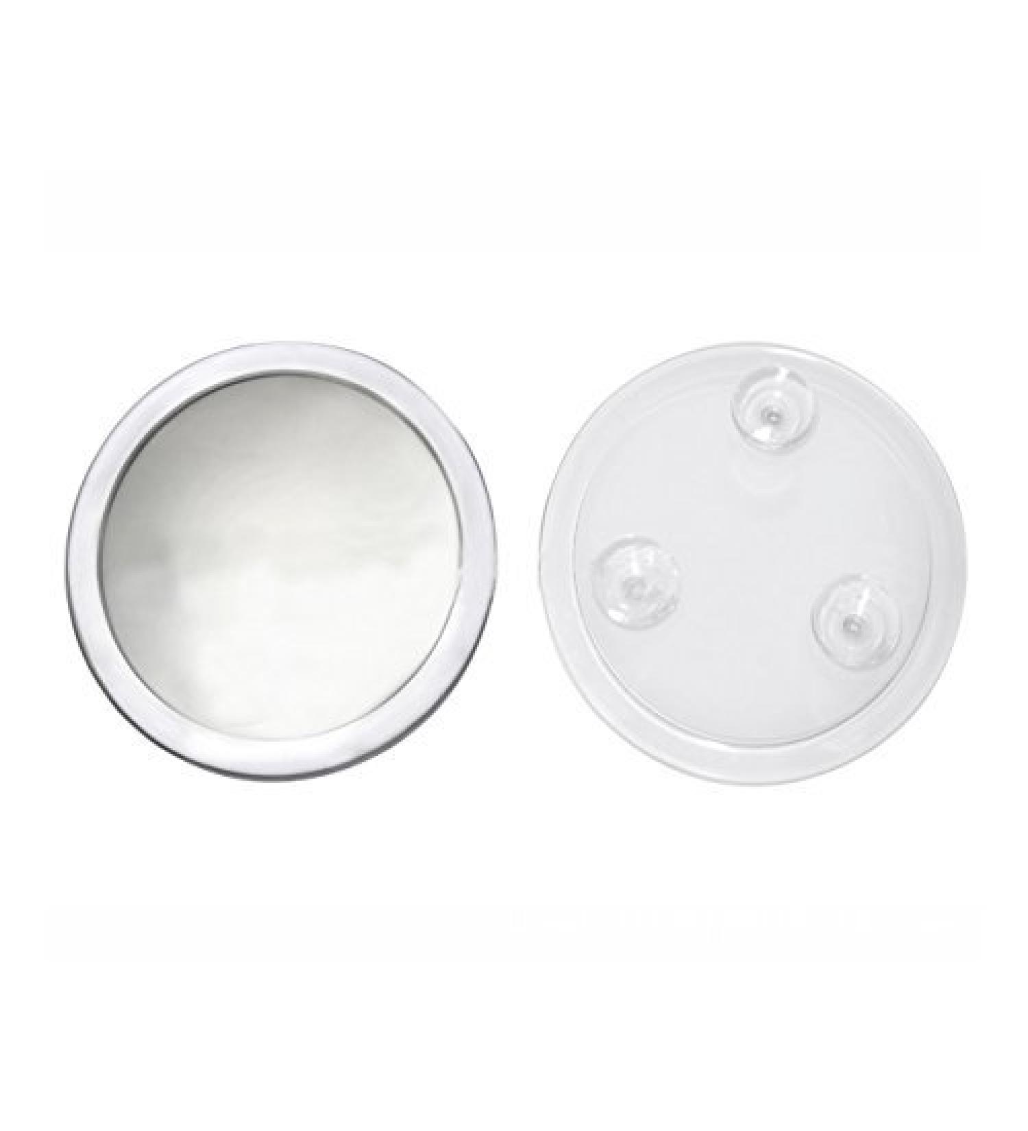 EMILYSTORES 5X Magnifying Cosmetic Mirror Clear Frame with 3 Suction Cups Fixture 7 Makeup Mirror 1PC