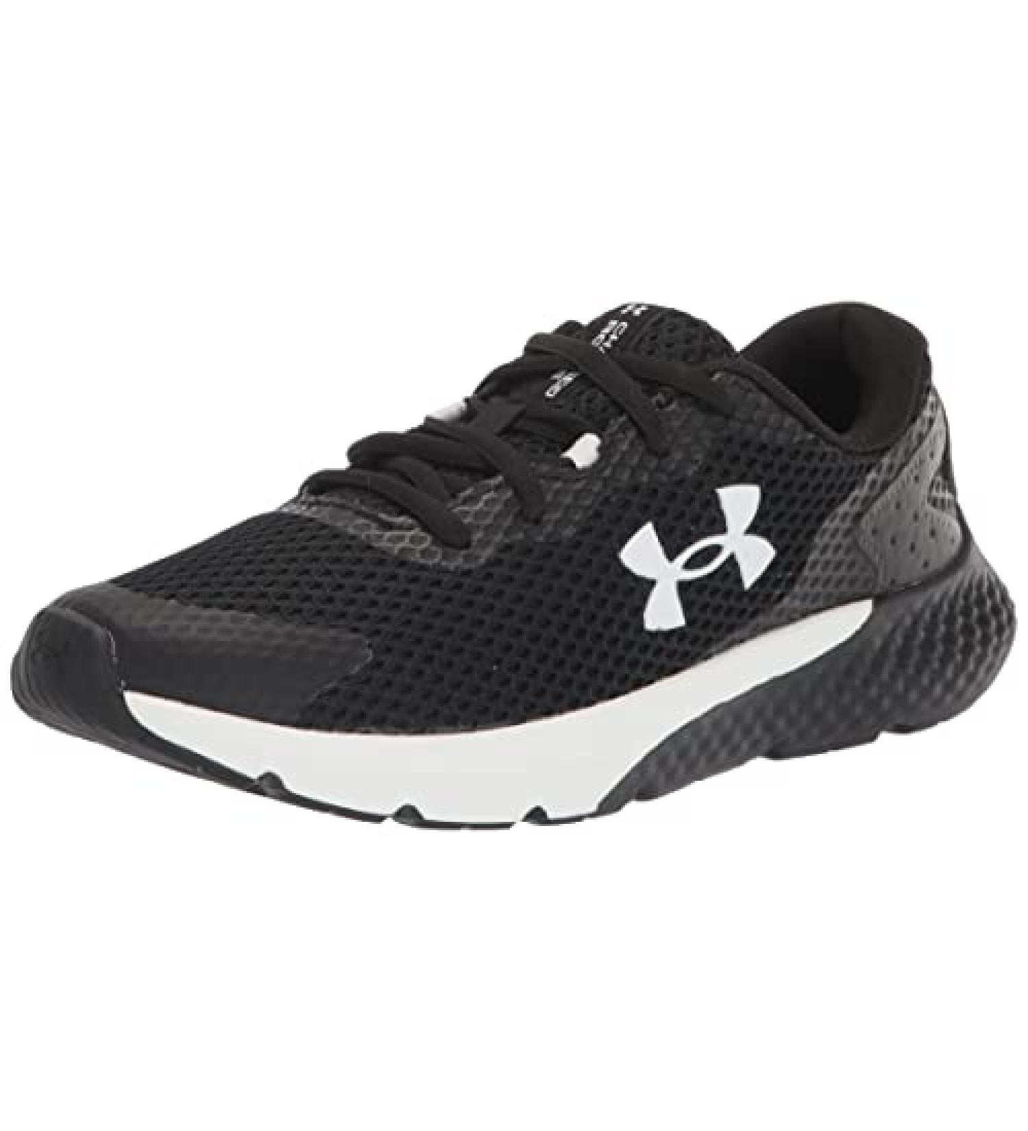 Under Armour Charged Rogue 3 Running Shoe Big Kid (8-12 Years) - Size 6.5 Black/White - Buy Online on GoSupps.com