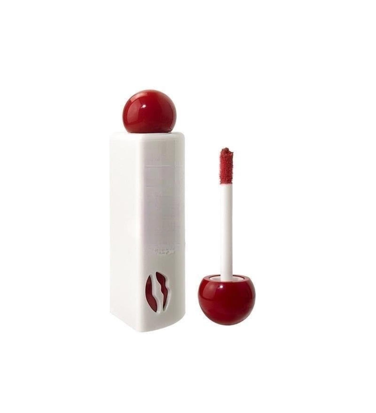 BADALO Velvet Mist Water Mist Lip Mud Soft Silky Matte Matte Vegan White NonStick Lip Gloss Lip Glaze Lipstick Color 3 Sweet Cherry