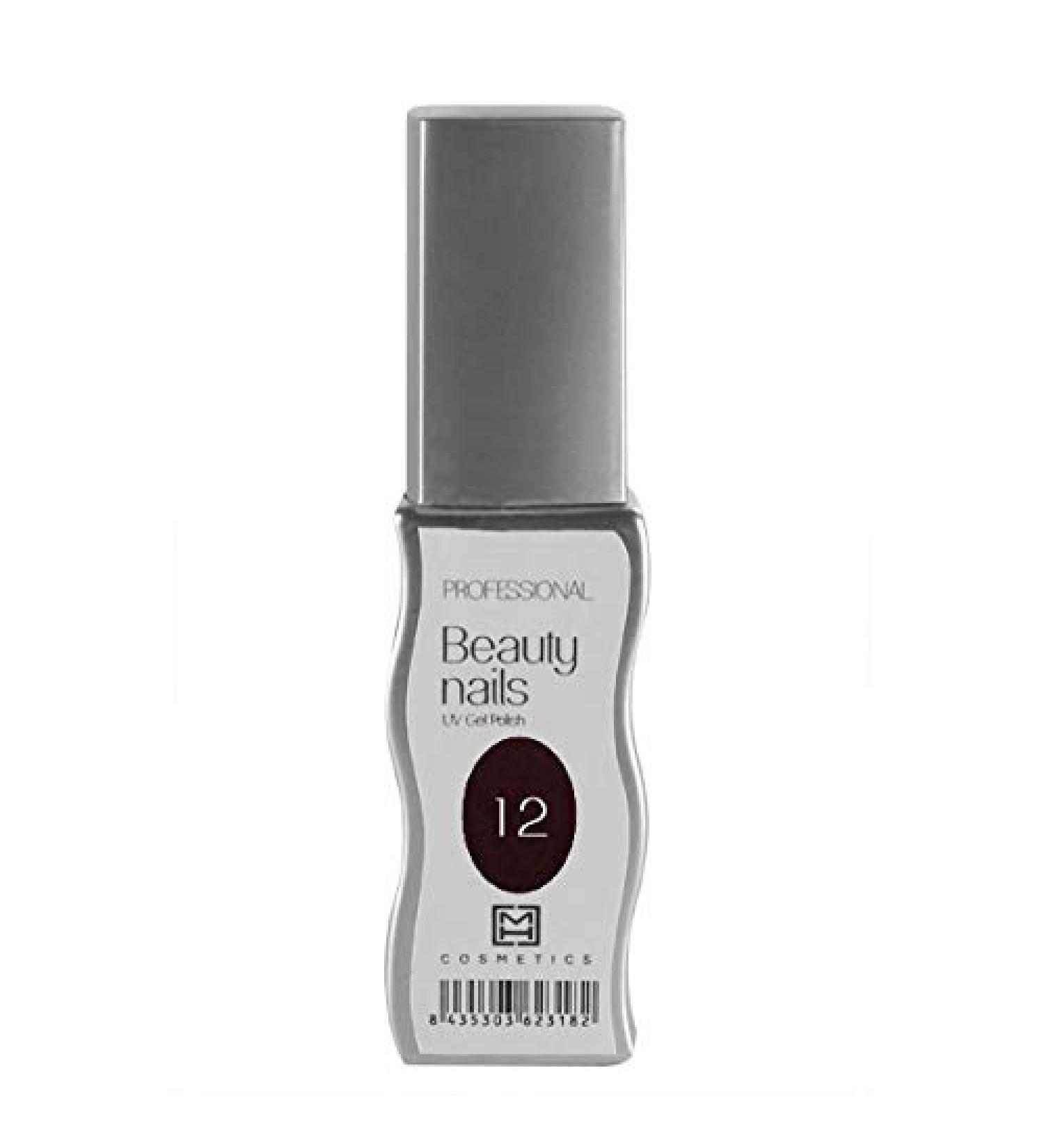 MH Cosmetics Gel Polish Semipermanent 012 braun 1Pack (1 x 10 ml)
