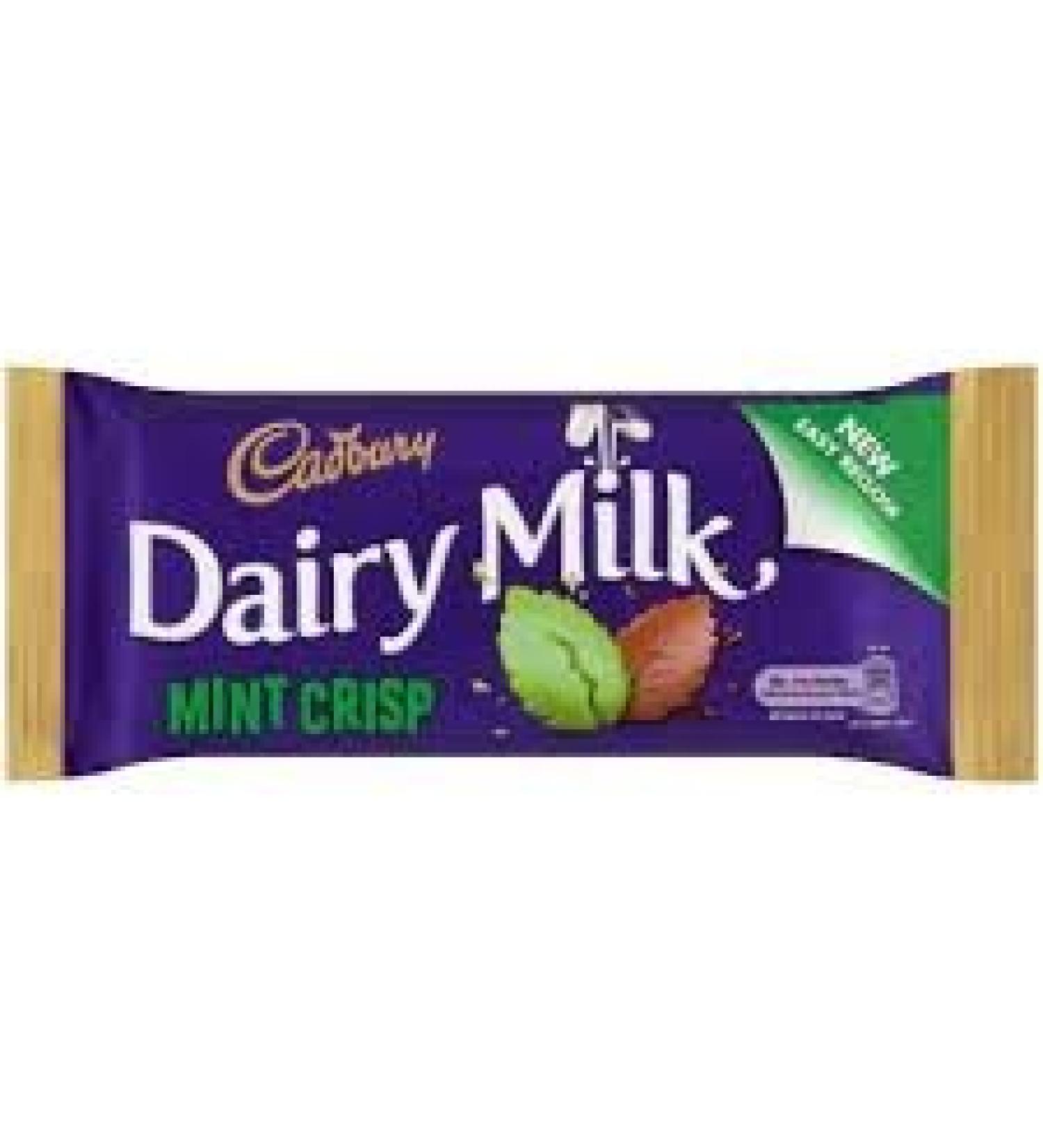 Cadbury Cadbury Dairymilk Pack of 10 Mint Crispy Bars 54g