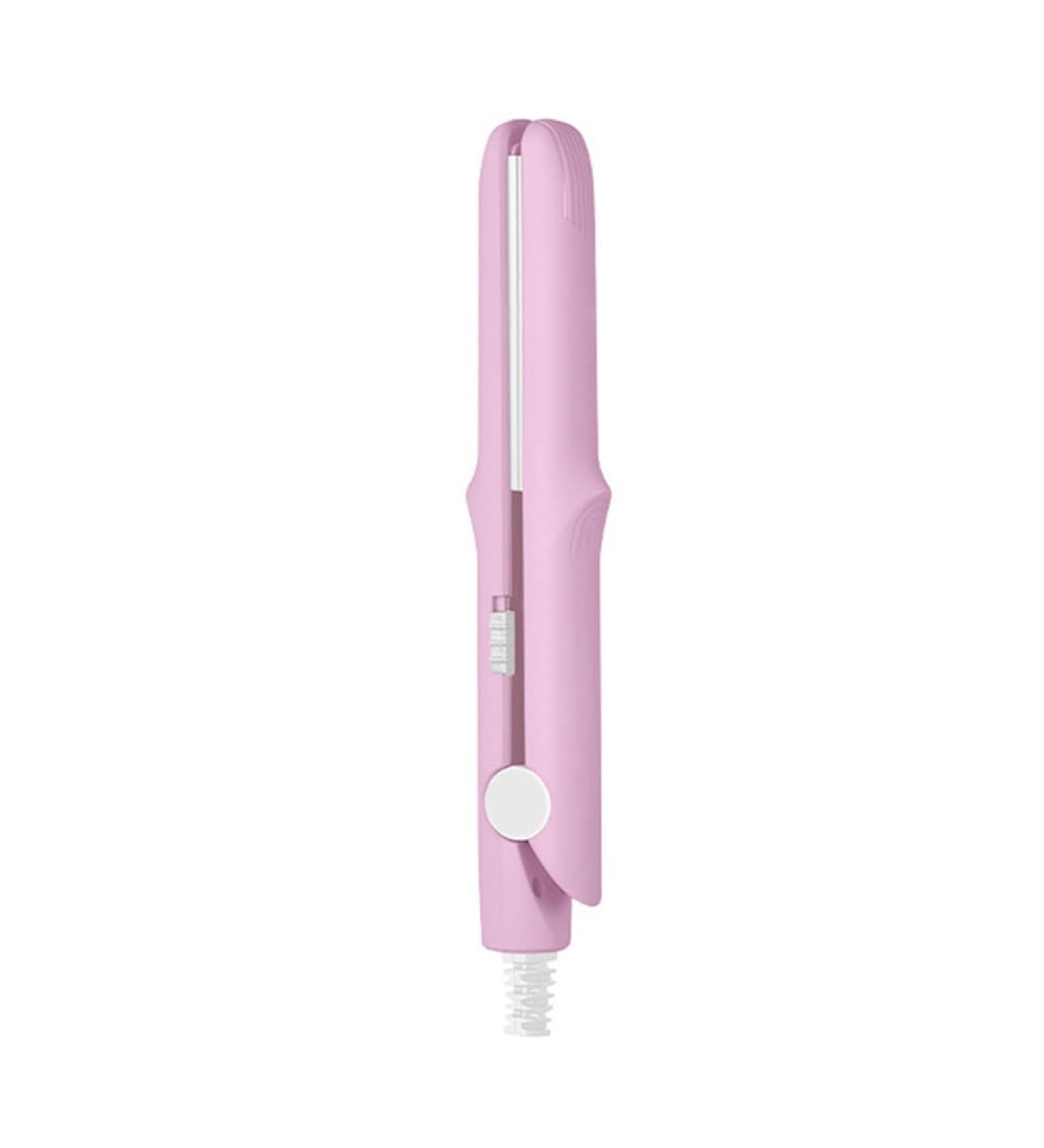 Laluerck 2 in 1 Electric Hair Straightener Hair Curler Fast Heating and Anti-Scald Curler Hair Styling Tools for Women and Men Hair Salon Pale Pink - Buy Online on GoSupps.com