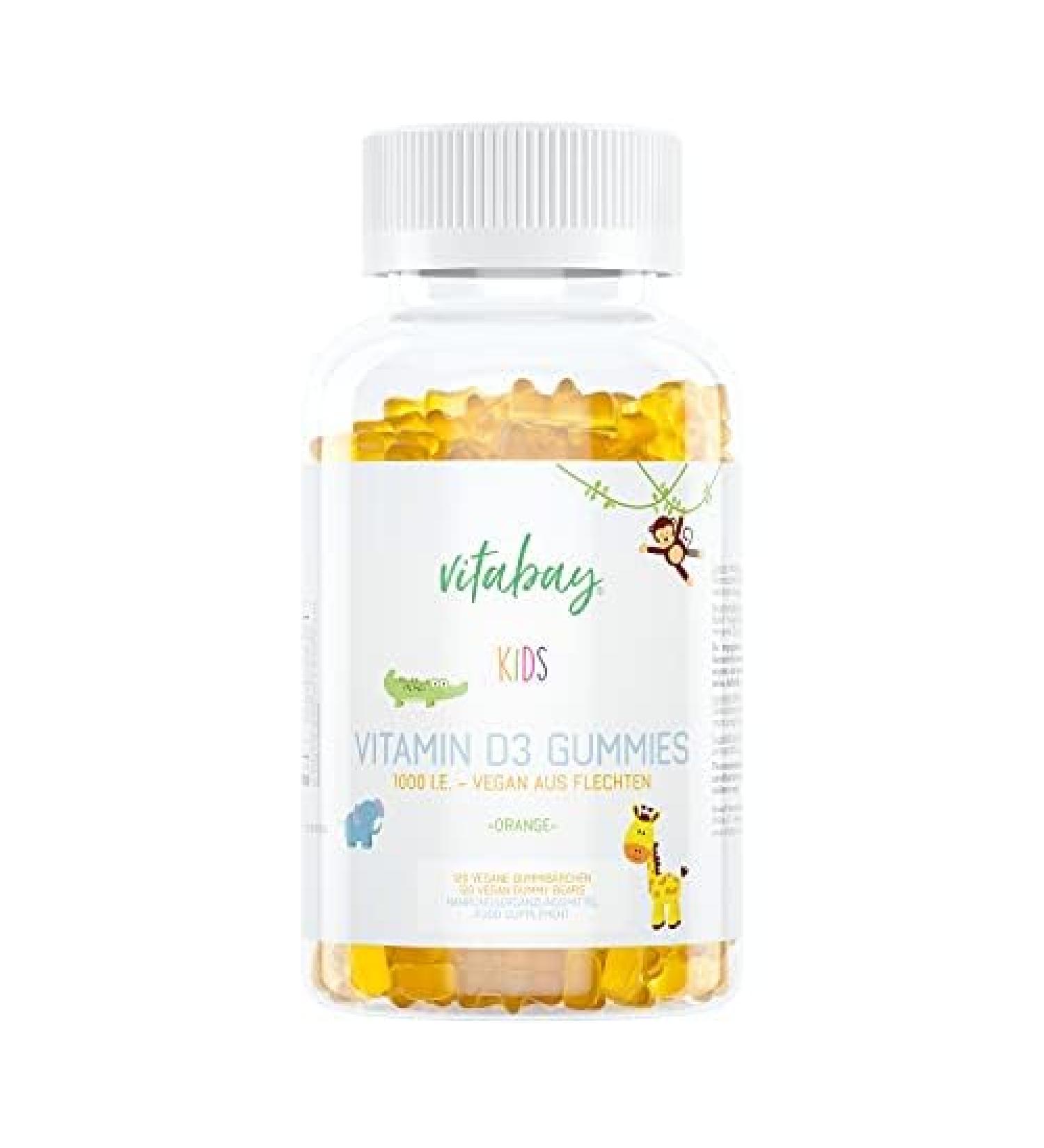 Vitabay Vitamin D3 for Children - 120 Vegan Gummies | Boost Immune System | Gluten-Free Vitamin D Bears - Buy Online on GoSupps.com