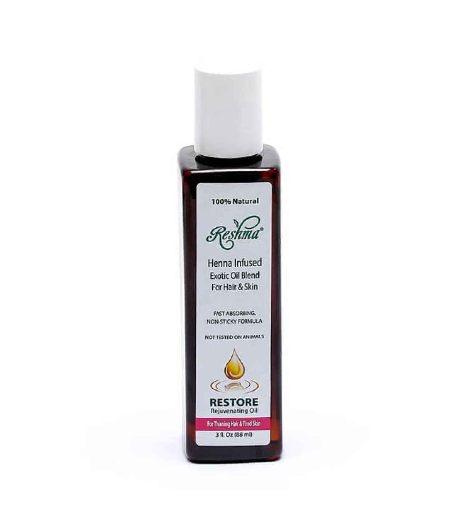 Reshma Beauty Henna Infused Hair Oil for Thinning Hair - 3 Fl Oz - Buy Online on GoSupps.com