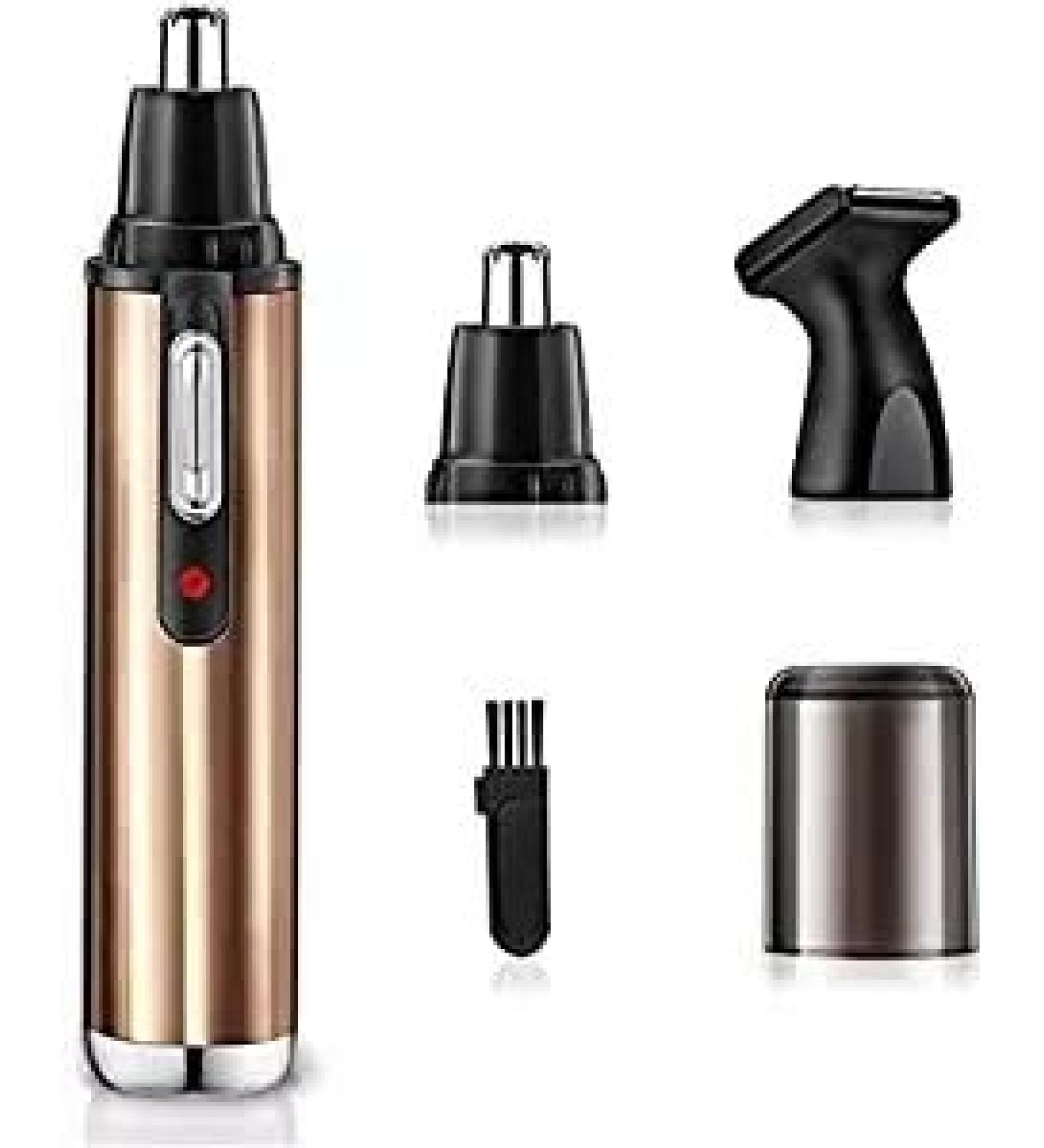 Nose Hair Trimmer - Professional Painless Ear & Nose Trimmer for Men & Women | Waterproof Dual Edge Blades | Easy to Use Unisex - Buy Online on GoSupps.com