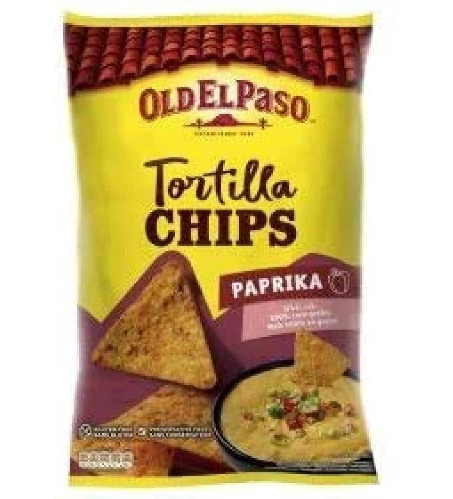 OLD EL PASO - Tortilla Chips Paprika 158G - Pack of 4 - Free Shipping