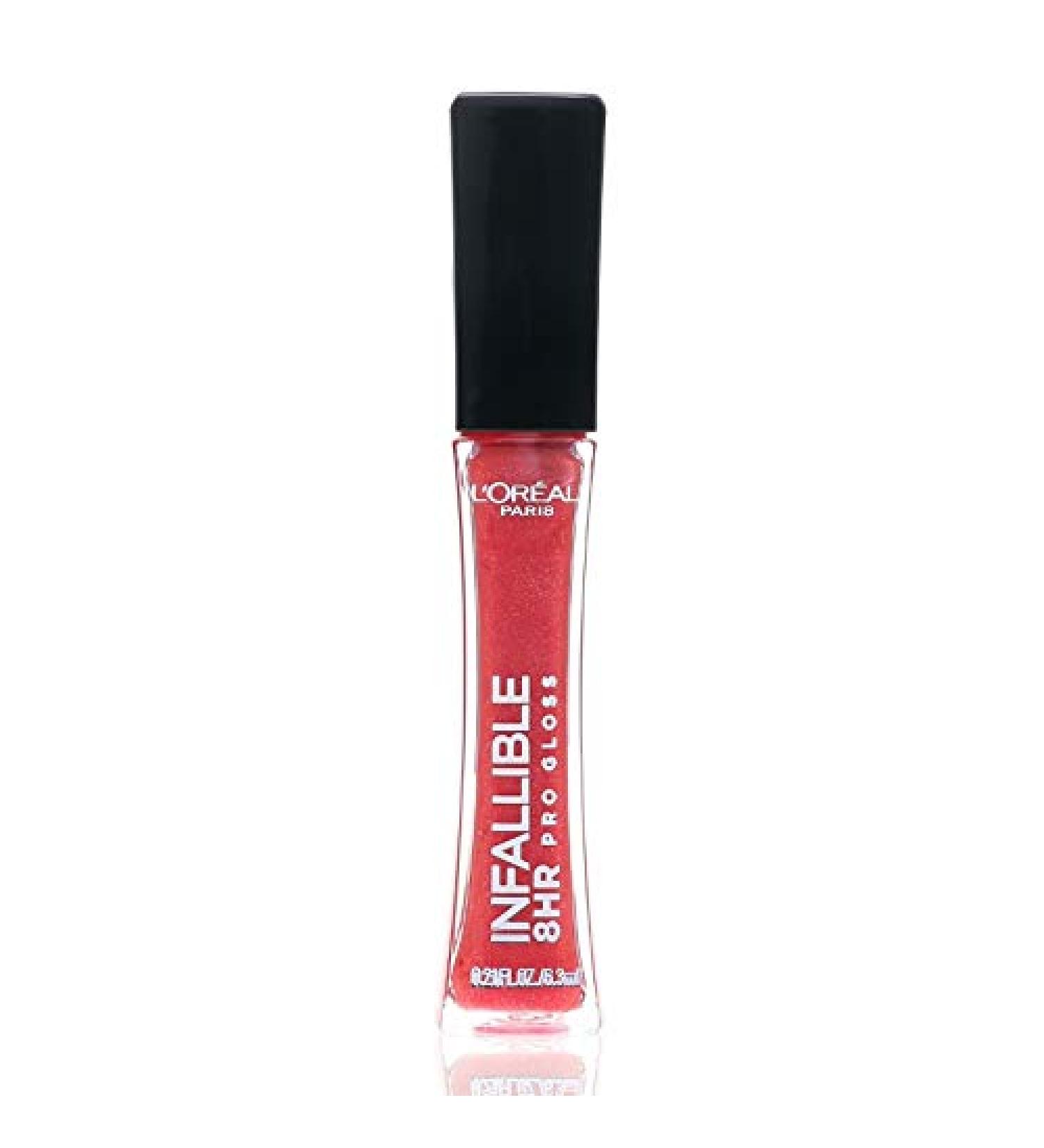 L'Oreal Paris Infallible 8 HR Pro Gloss  Cherry Flash  0.21 fl. oz. Cherry Flash 1 Count (Pack of 1)