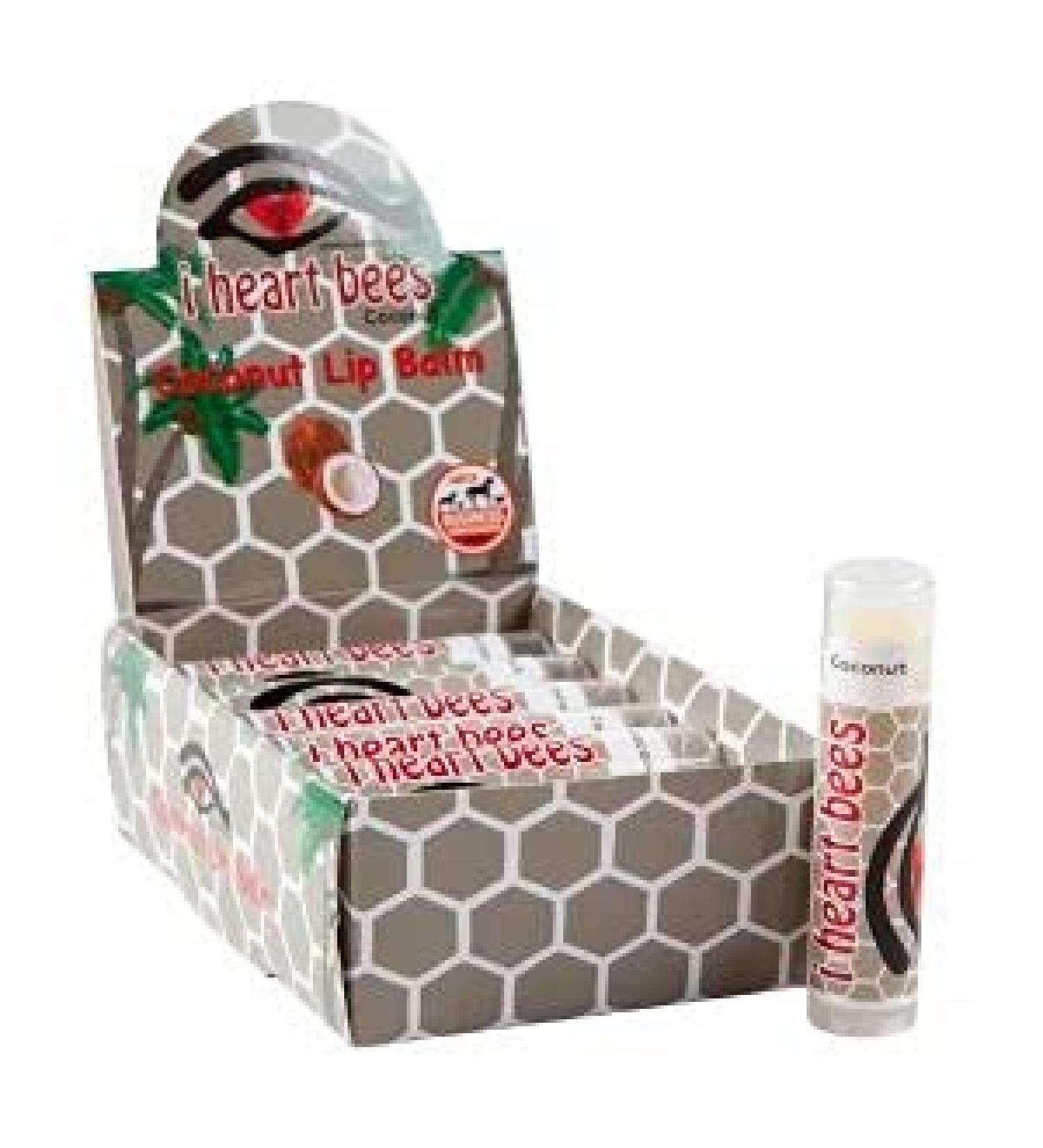 I HEART BEES All Natural Coconut Lip Balm