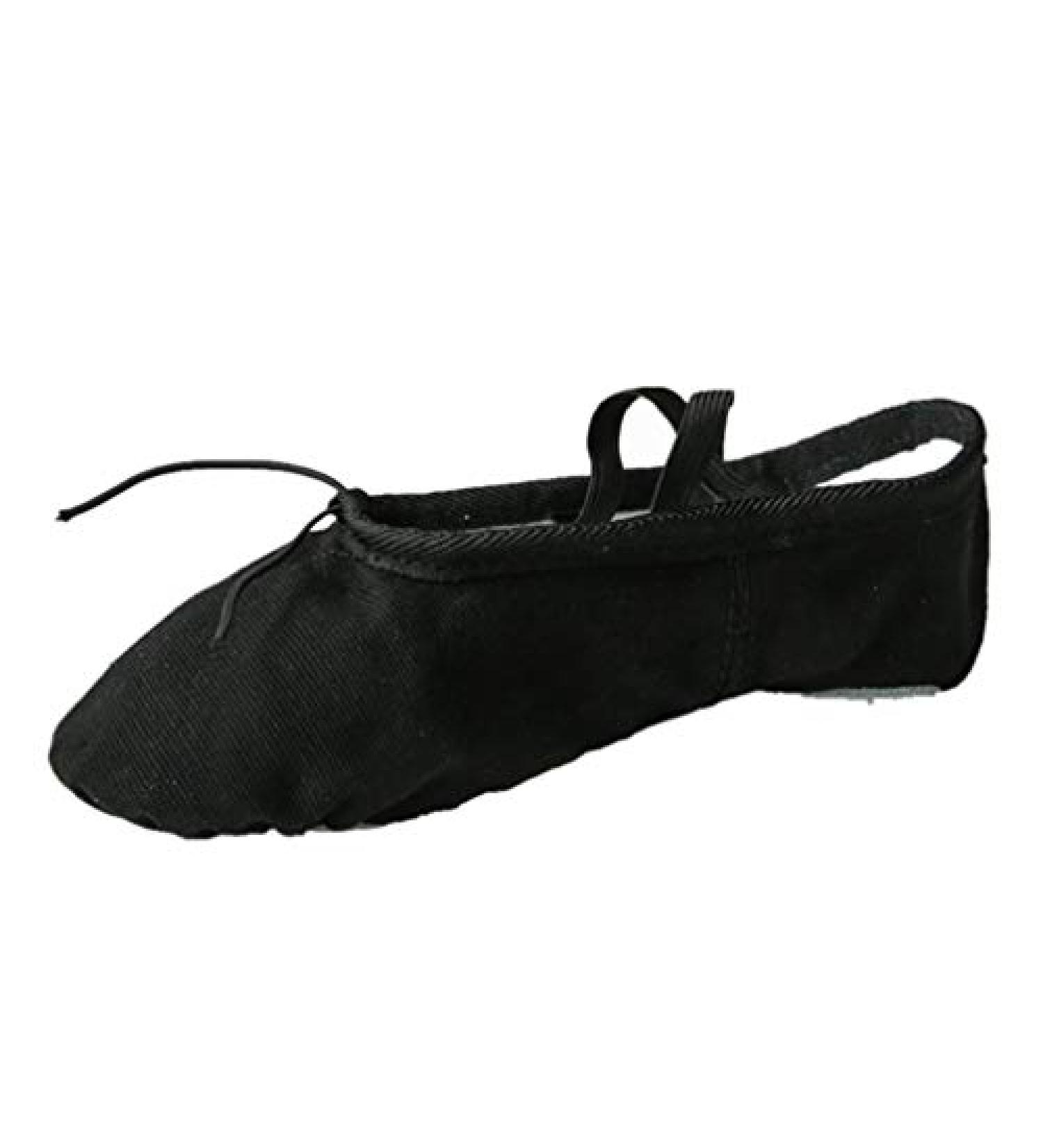 Nexete Men's Split-Sole Canvas Ballet Dance Yoga Gymnastics Shoes Slipper 9 Black - Buy Online on GoSupps.com