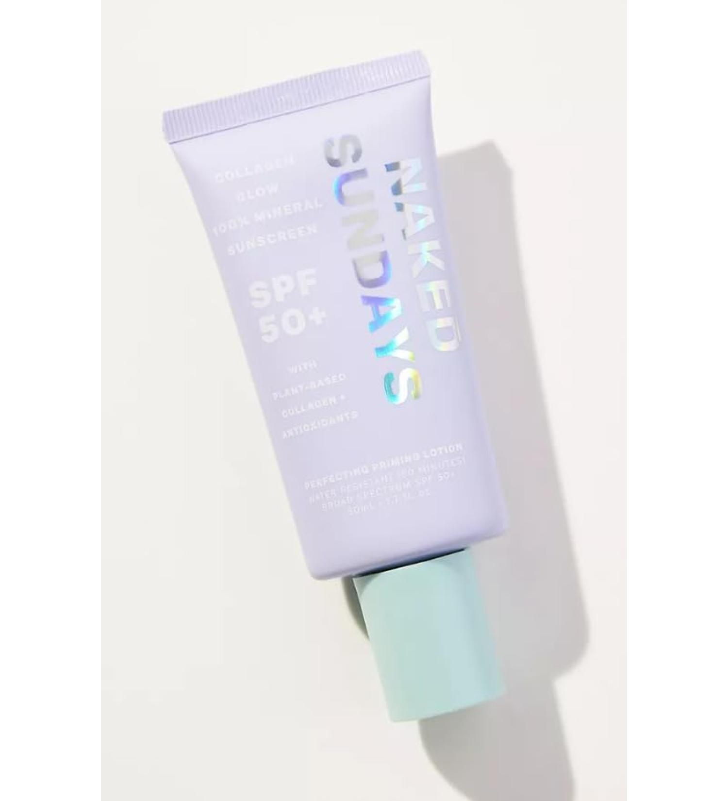 Naked Sundays SPF 50+ CollagenGlow Mineral Perfecting Priming Lotion Sunscreen