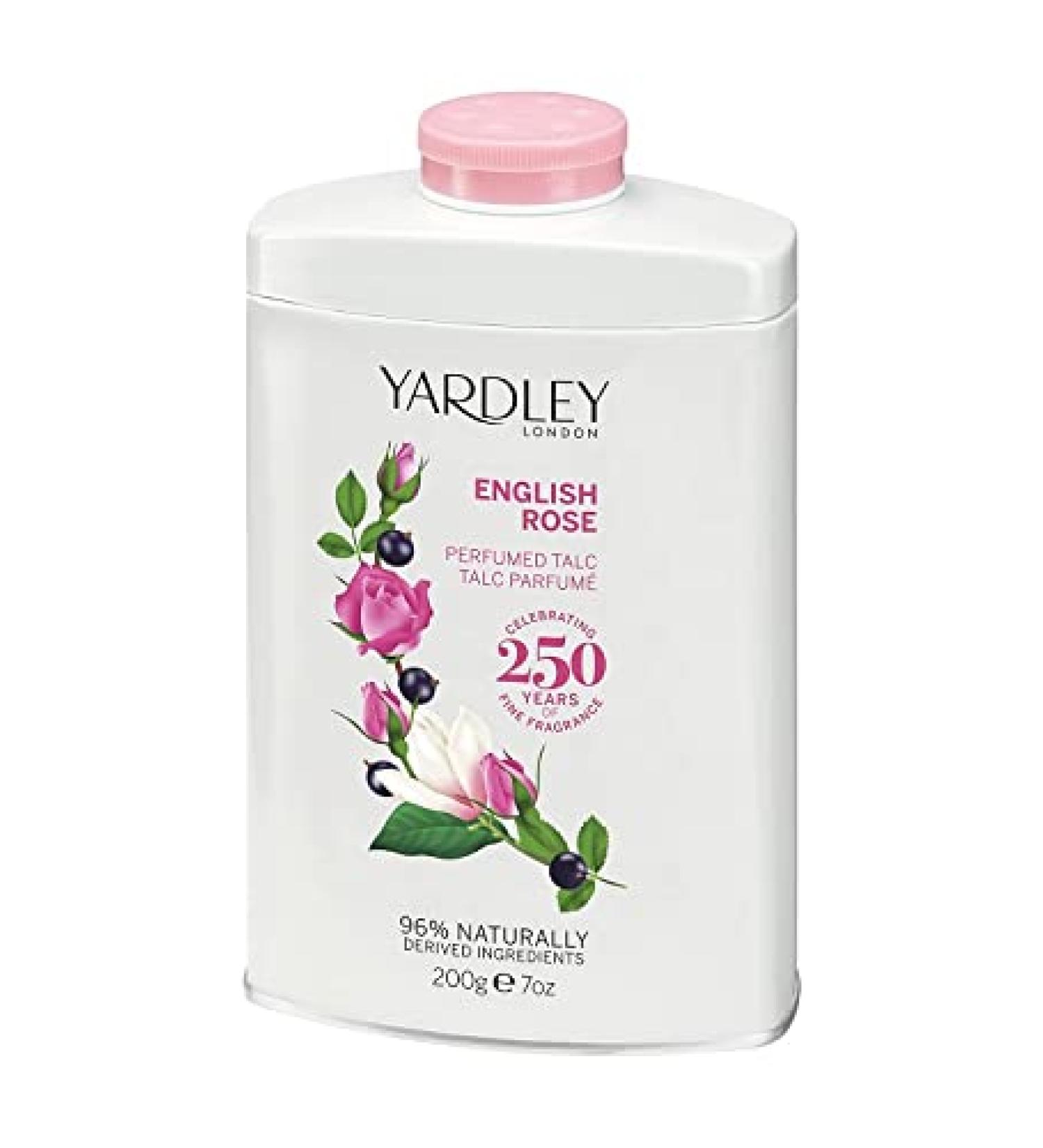 Yardley of London English Rose Perfumed Talc Powder 7 oz - Pack of 1 - Buy Online on GoSupps.com