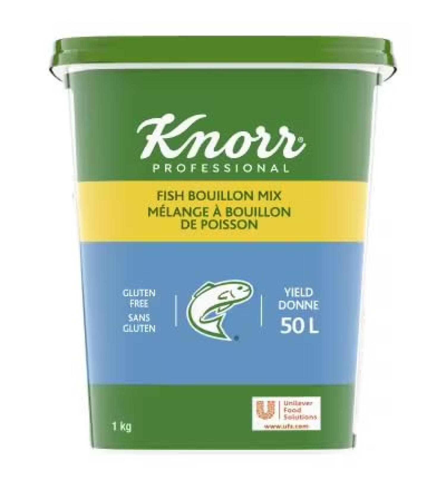 Knorr Professional Fish Bouillon Base Powder Gluten Free 1 kg - Buy Online on GoSupps.com