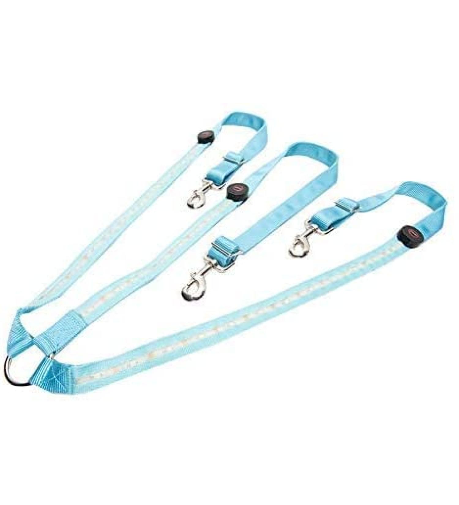 LED Horse Harness Breast Belt - Adjustable Robust & Comfortable | Best Visibility for Riding in Blue - Buy Online on GoSupps.com