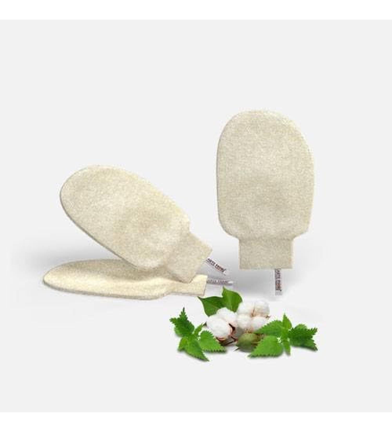 ARTE FIORI Nettle Peeling Gloves - 100% Natural Exfoliating Gloves for Body & Face | International Shipping - Buy Online on GoSupps.com