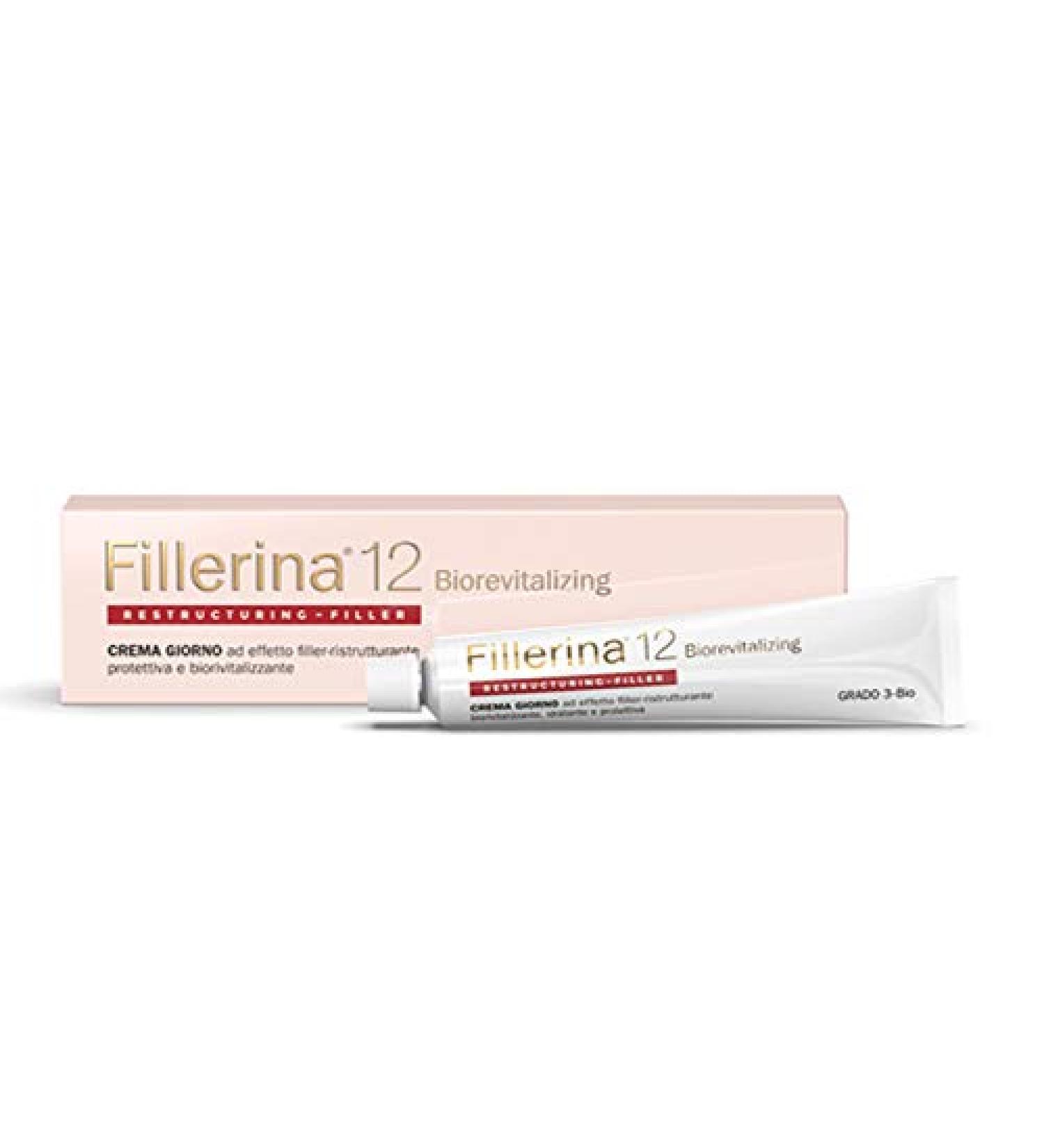 Fillerina Labo Fillerina 12 BiorevIzing Filler Night Cream for Face Filler Effect Anti-Aging Cream 3 Organic 50 ml