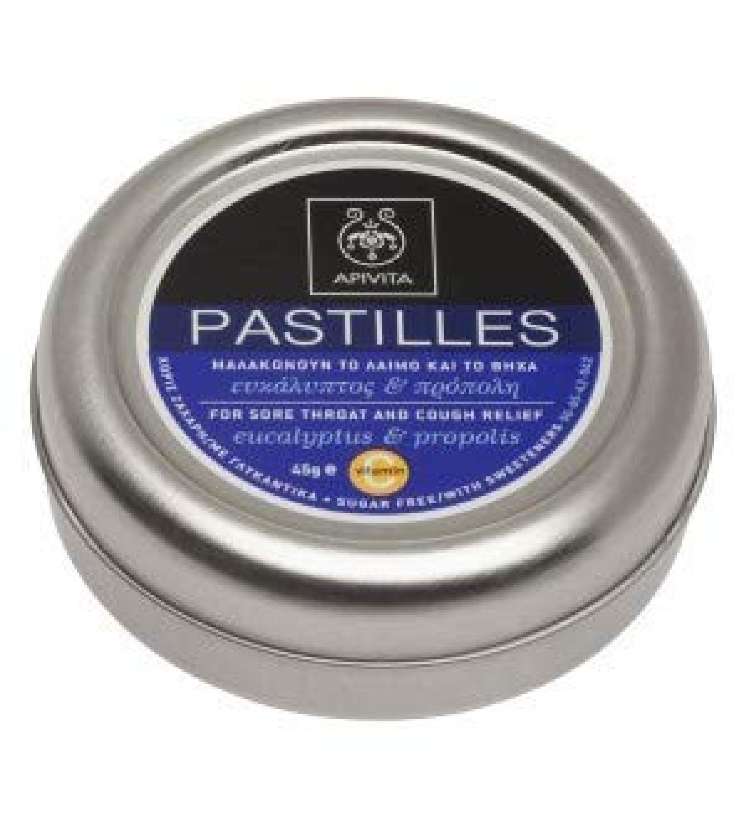 Apivita Lozenges with Eucalyptus & Propolis 45g by Apivita