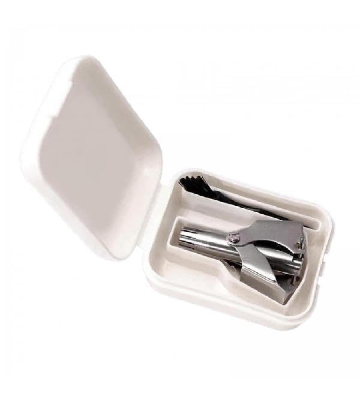 MagiDeal 3x Manual Nose Hair Trimmer - Waterproof Nose Hair Removal Tool with Brush for Camping | Best eCommerce International Shipping - Buy Online on GoSupps.com