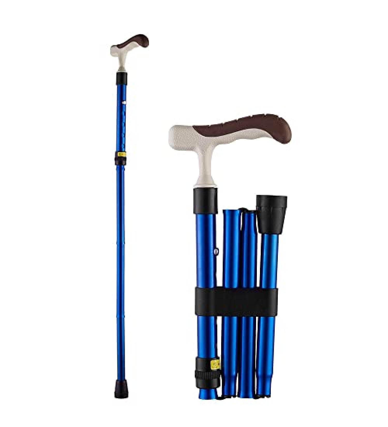 1 Pair of Forearm Crutches Crutches for Travel Height Adjustable 84-94cm Crutches for Walking Lightweight Non-Slip with Rubber Handles Folding Easy to Store Run forward - Buy Online on GoSupps.com