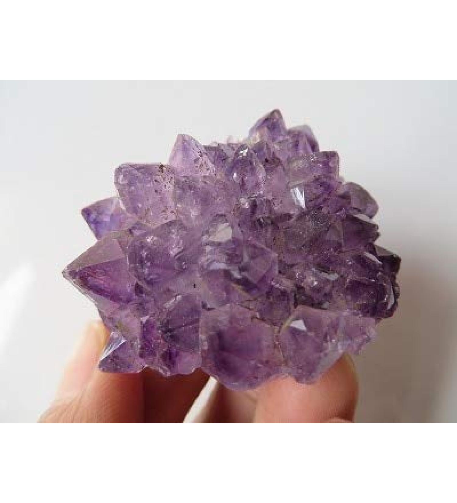 A+ Uruguay Natural Amethyst Flower Quartz Crystal GEODE Cluster 82g ningxiao - Buy Online on GoSupps.com