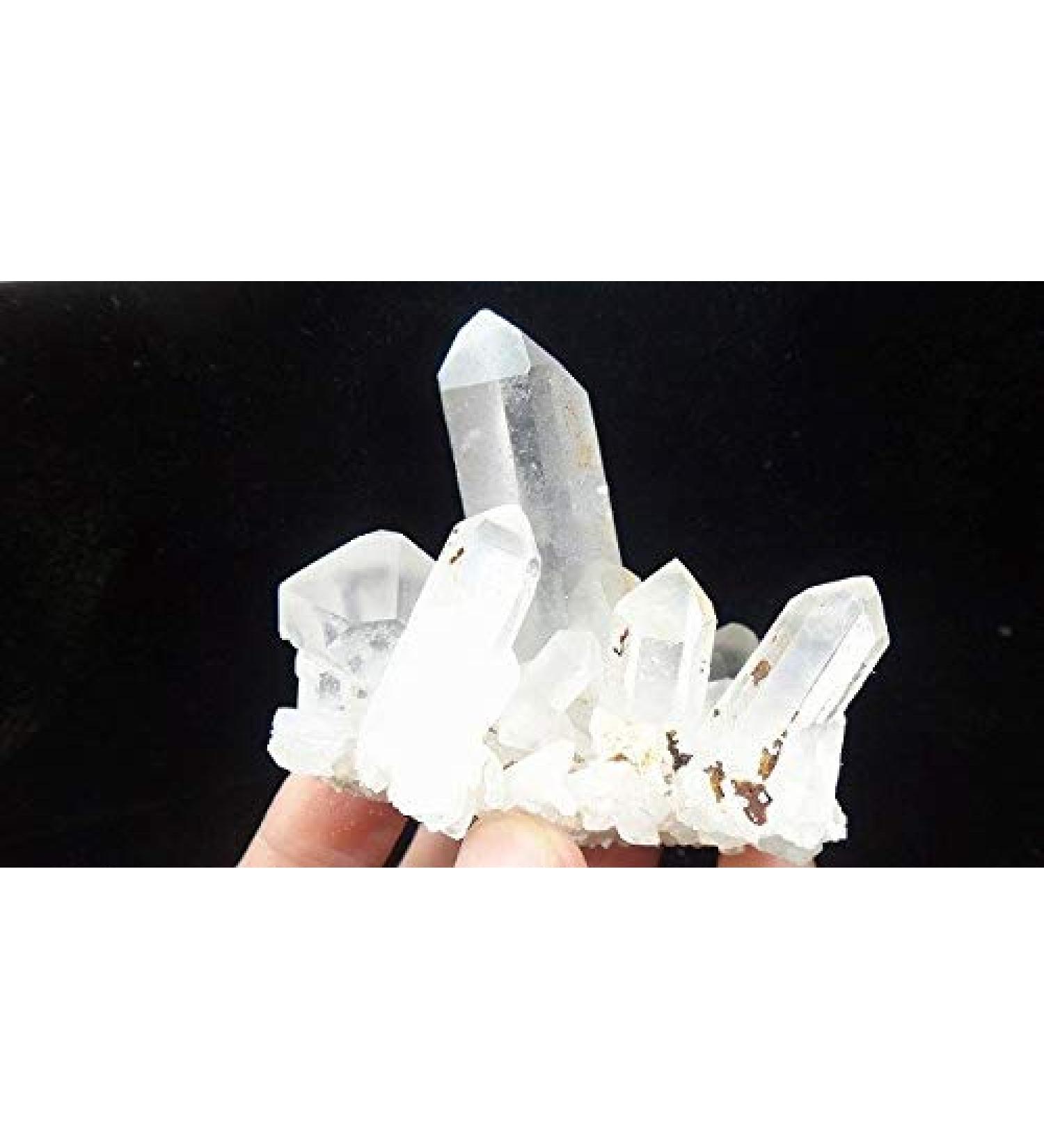 Natural White Transparent Crystal Cluster Specimens JZIGTDEM