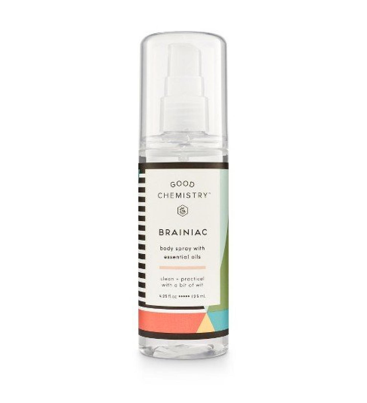 Brainiac by Good Chemistry Body Mist Women's Body Spray - 4.25 fl oz. Citrus Vanilla 4.25 Fl Oz (Pack of 1)