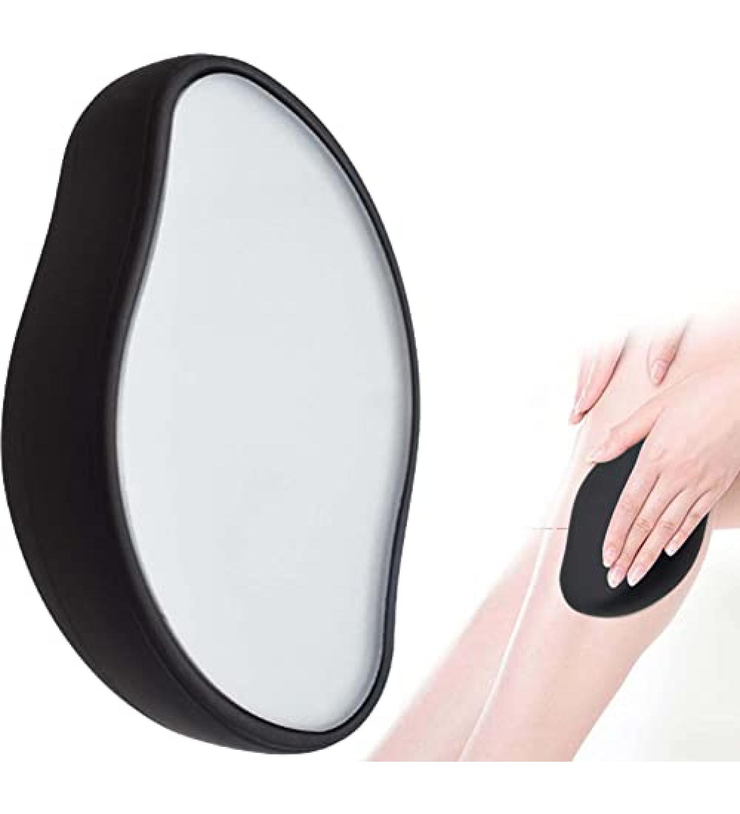 Crystal Hair Eraser - Painless Hair Removal Tool for Men and Women | Exfoliation Magic | Arms, Legs, Back | Black - Buy Online on GoSupps.com