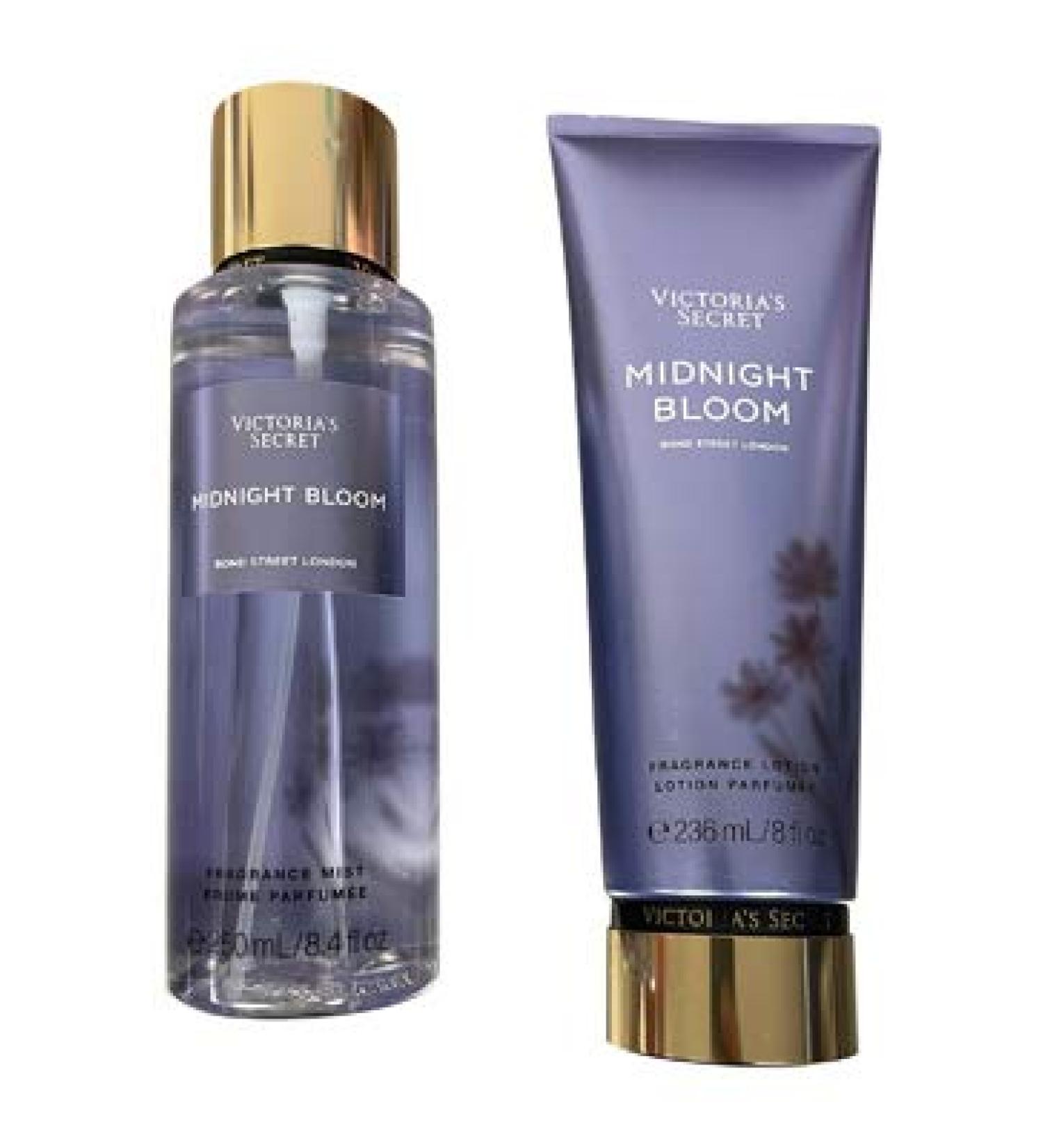 Victoria's Secret Midnight Bloom Fragrance Mist and Body Lotion Gift Set (Midnight Bloom)